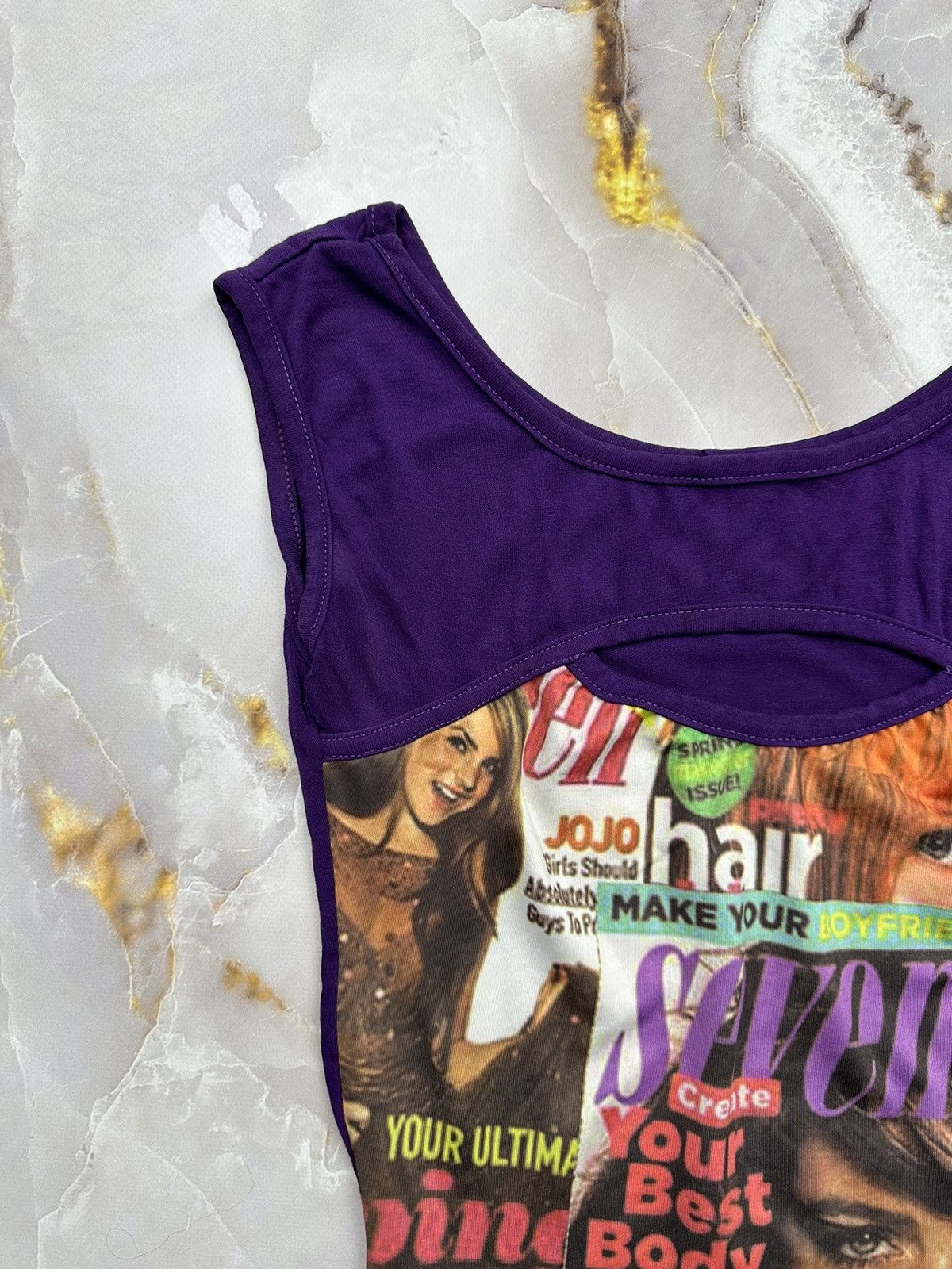Japanese Brand Vintage Printed Tank Top (V2) Size XS / US 0-2 / IT 36-38 - 2 Thumbnail