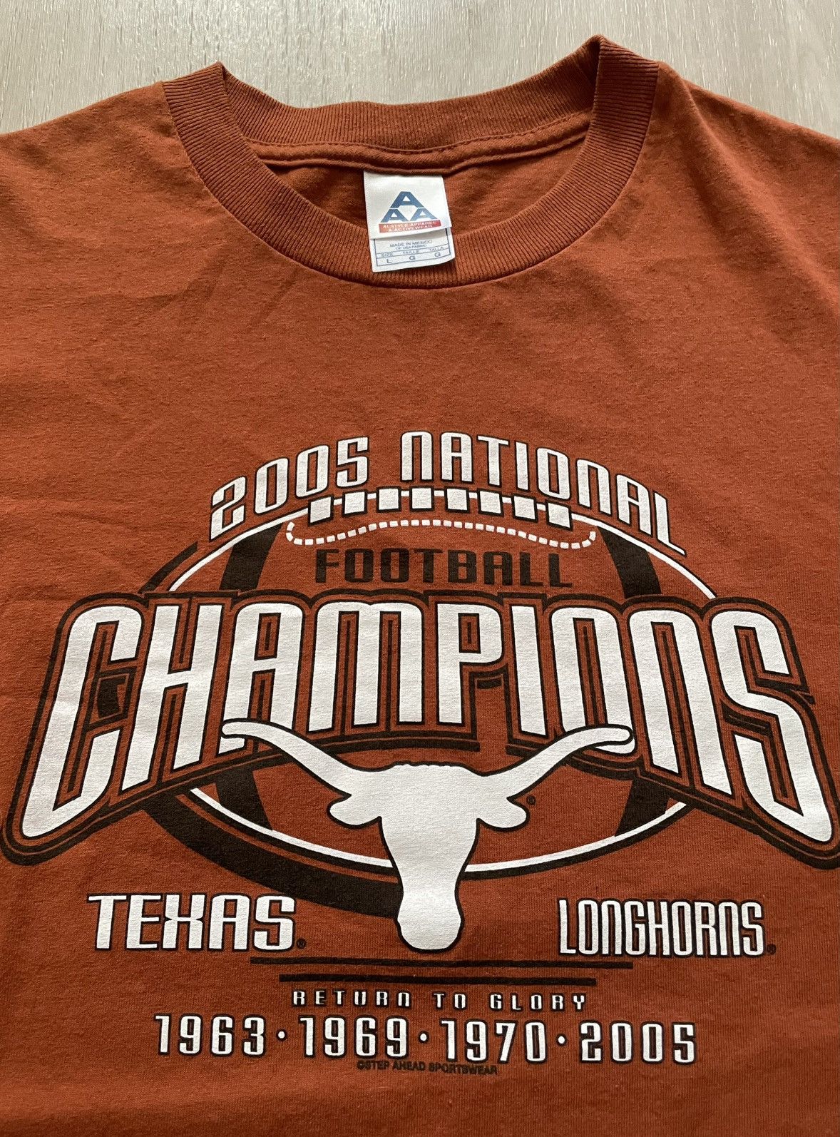 Vintage VTG 2005 Texas Longhorns National Rose Bowl Champions Tee L Size US L / EU 52-54 / 3 - 2 Thumbnail