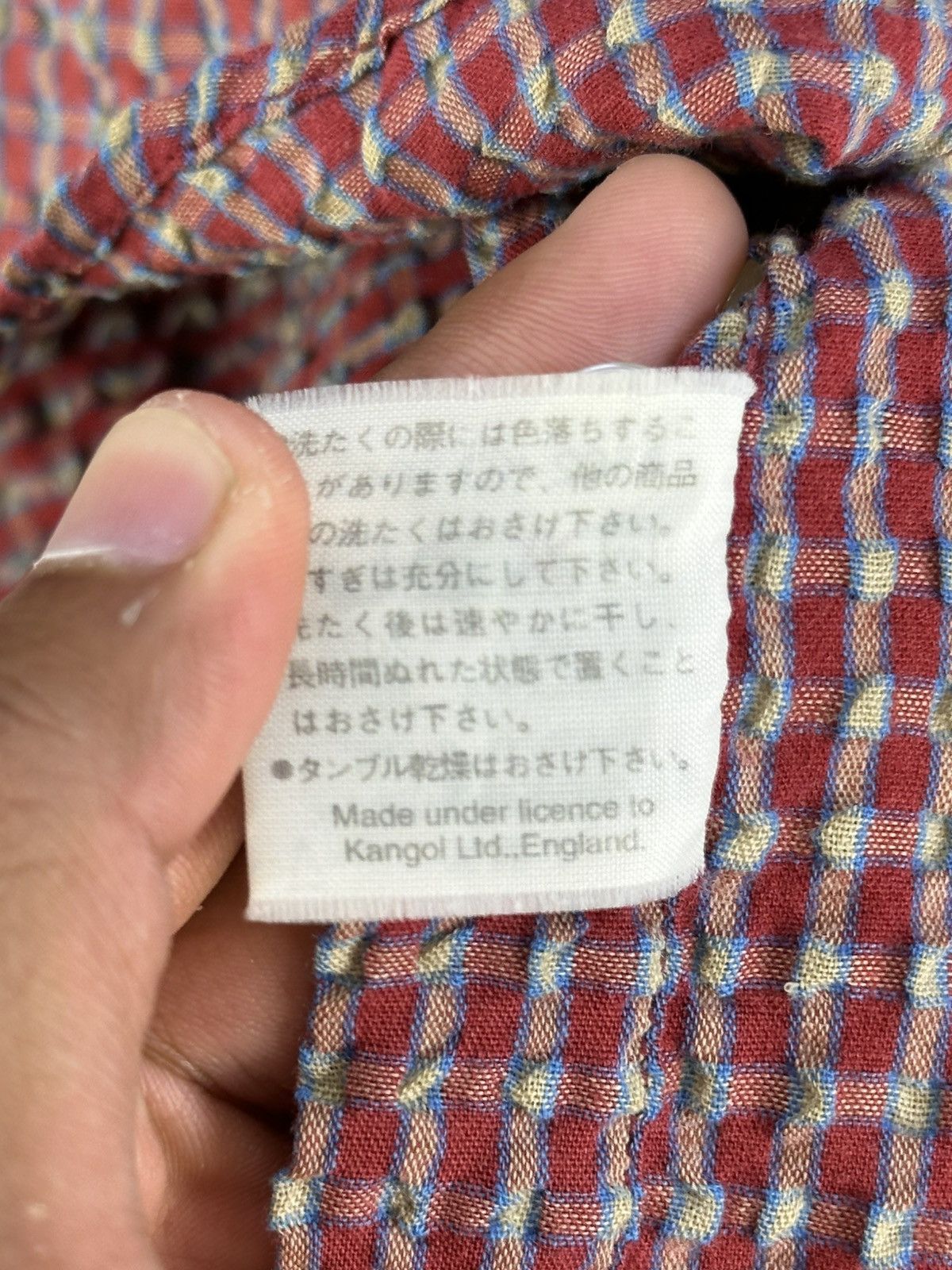 Kangol Kangol England Mini Check Flannel Shirt Short Sleeve Size US L / EU 52-54 / 3 - 12 Thumbnail