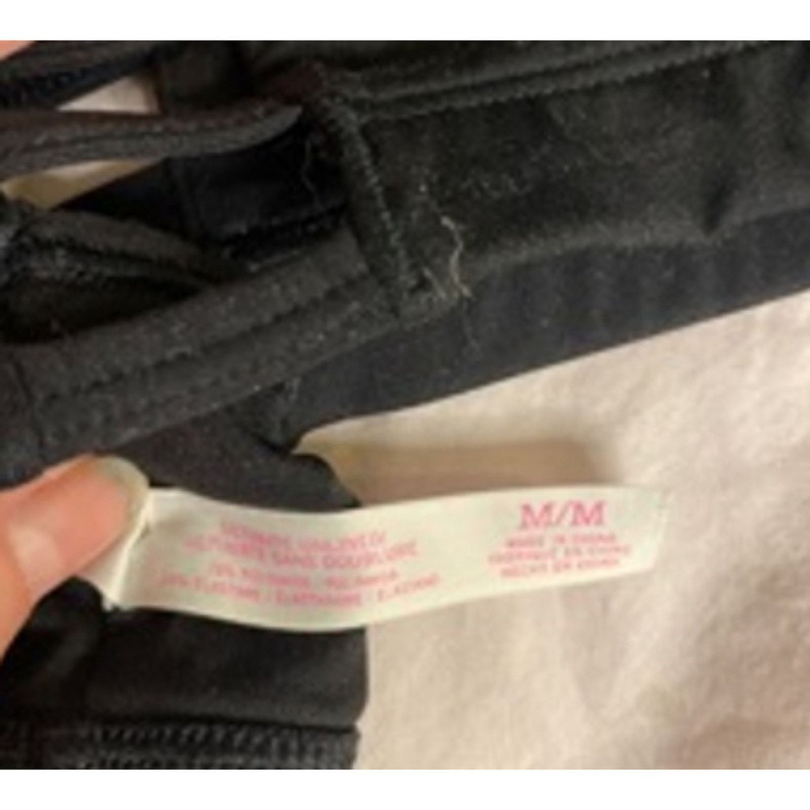 Pink Y2K Black Strappy Sports Bra PINK Victoria’s Secret M Size ONE SIZE - 7 Thumbnail