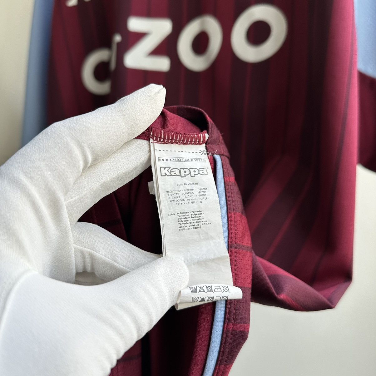 Kappa Kappa Aston Villa FC AVFC 2021/22 Soccer Jersey Blokecore Size US XXL / EU 58 / 5 - 11 Thumbnail
