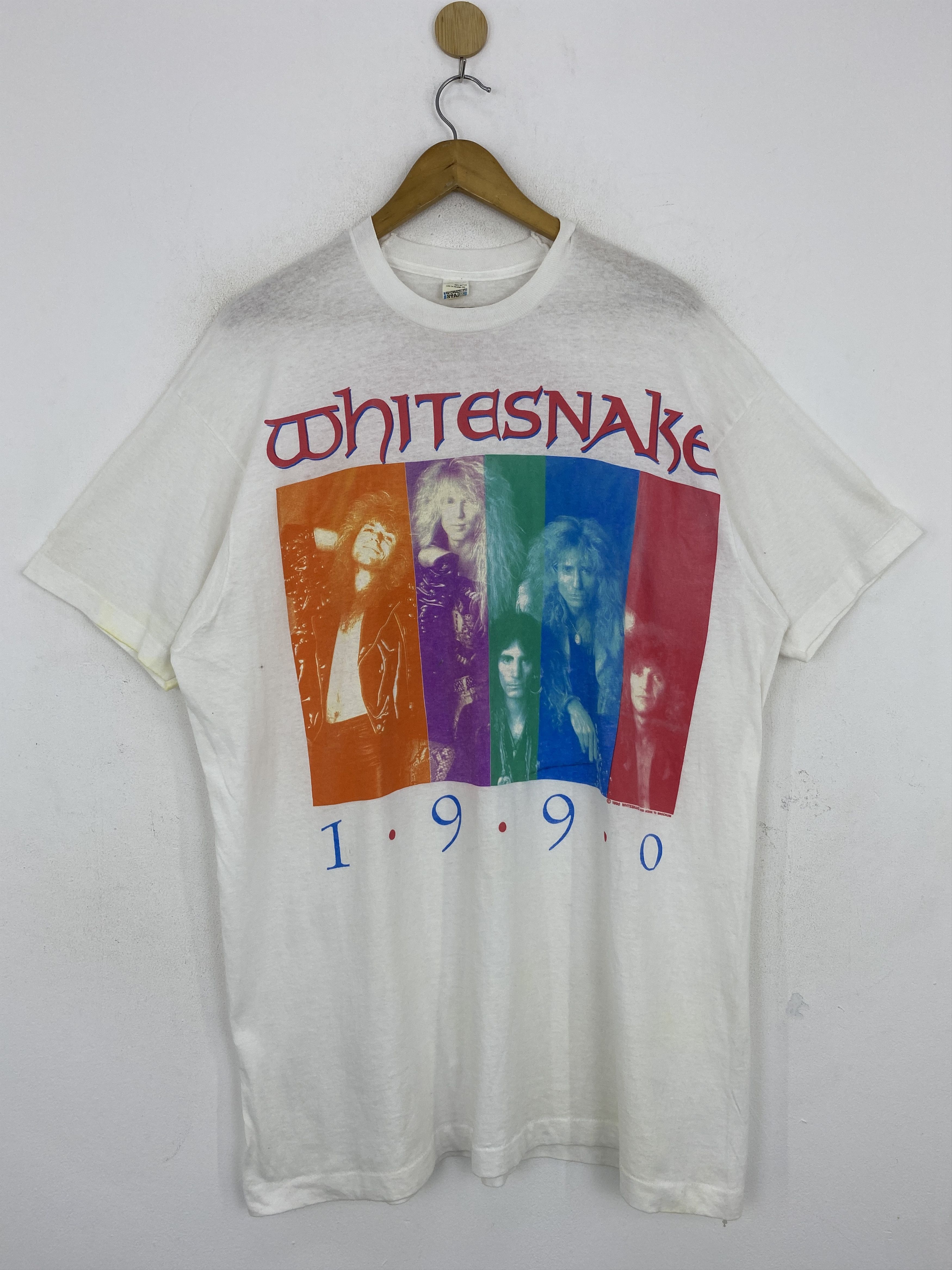 Band Tees × Vintage Vintage 90s Whitesnake Line Up Band Tee TA0555 Size US XXL / EU 58 / 5 - 1 Thumbnail