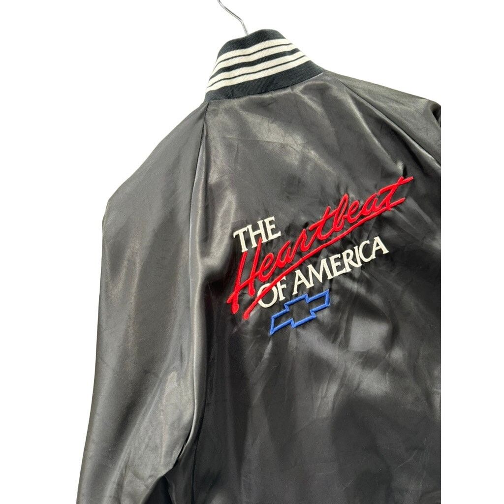 Vintage 90's Horizon Sportswear Chevrolet Racing Satin Bomber Jacket Size US S / EU 44-46 / 1 - 8 Thumbnail