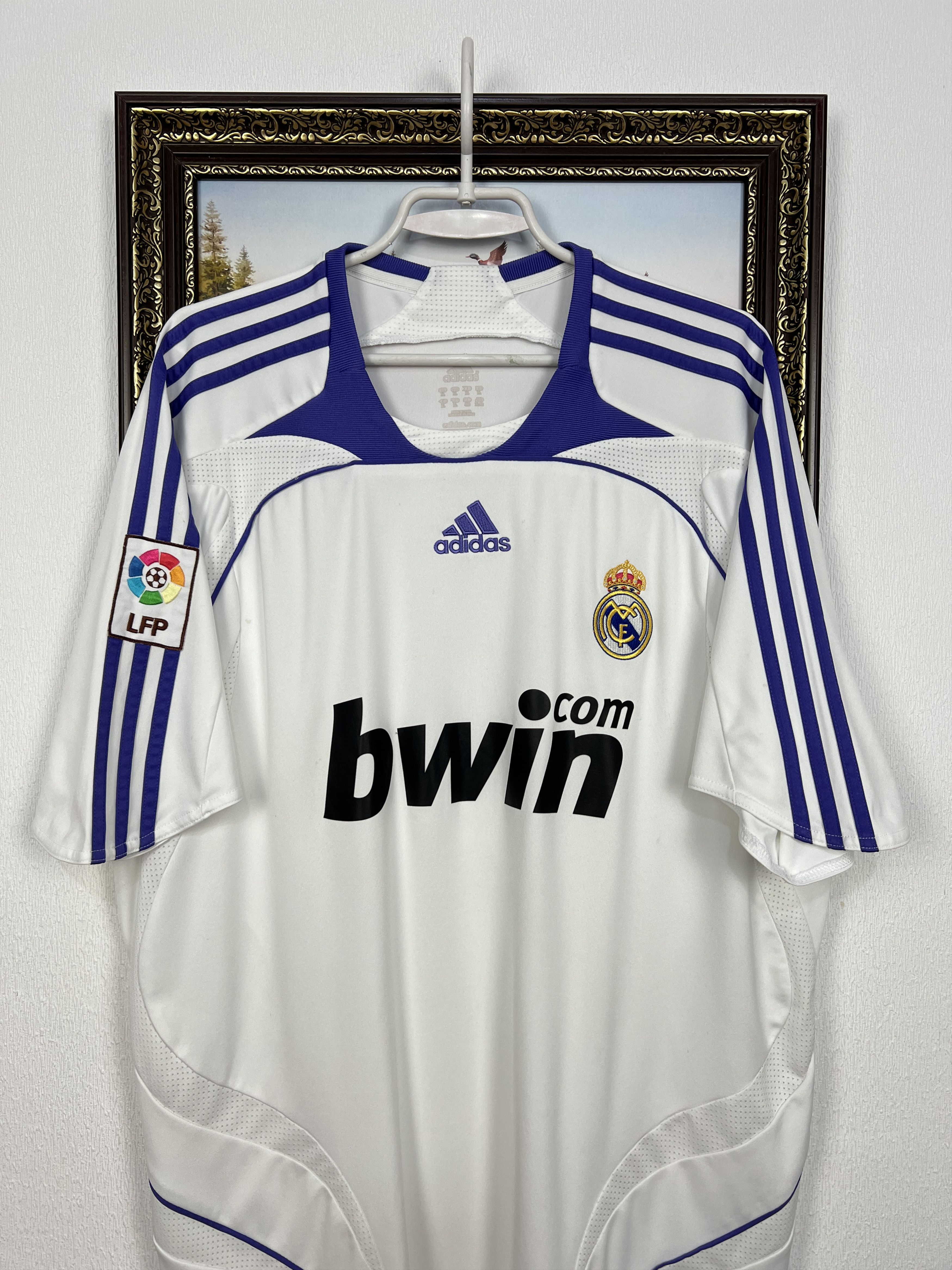Adidas Real Madrid Home football shirt 2007 Soccer Adidas Size US XL / EU 56 / 4 - 2 Thumbnail