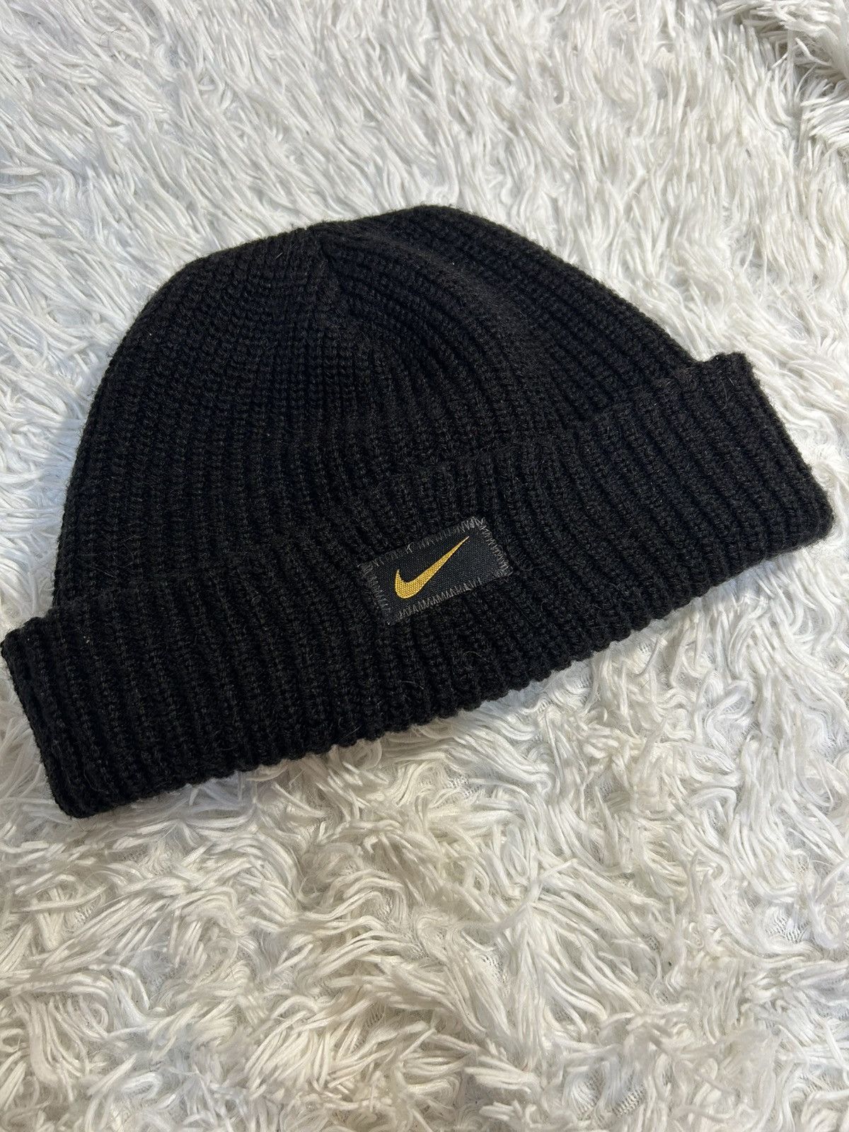 Nike Vintage Y2K Nike Beanie Hat Swoosh 90s Size ONE SIZE - 3 Thumbnail