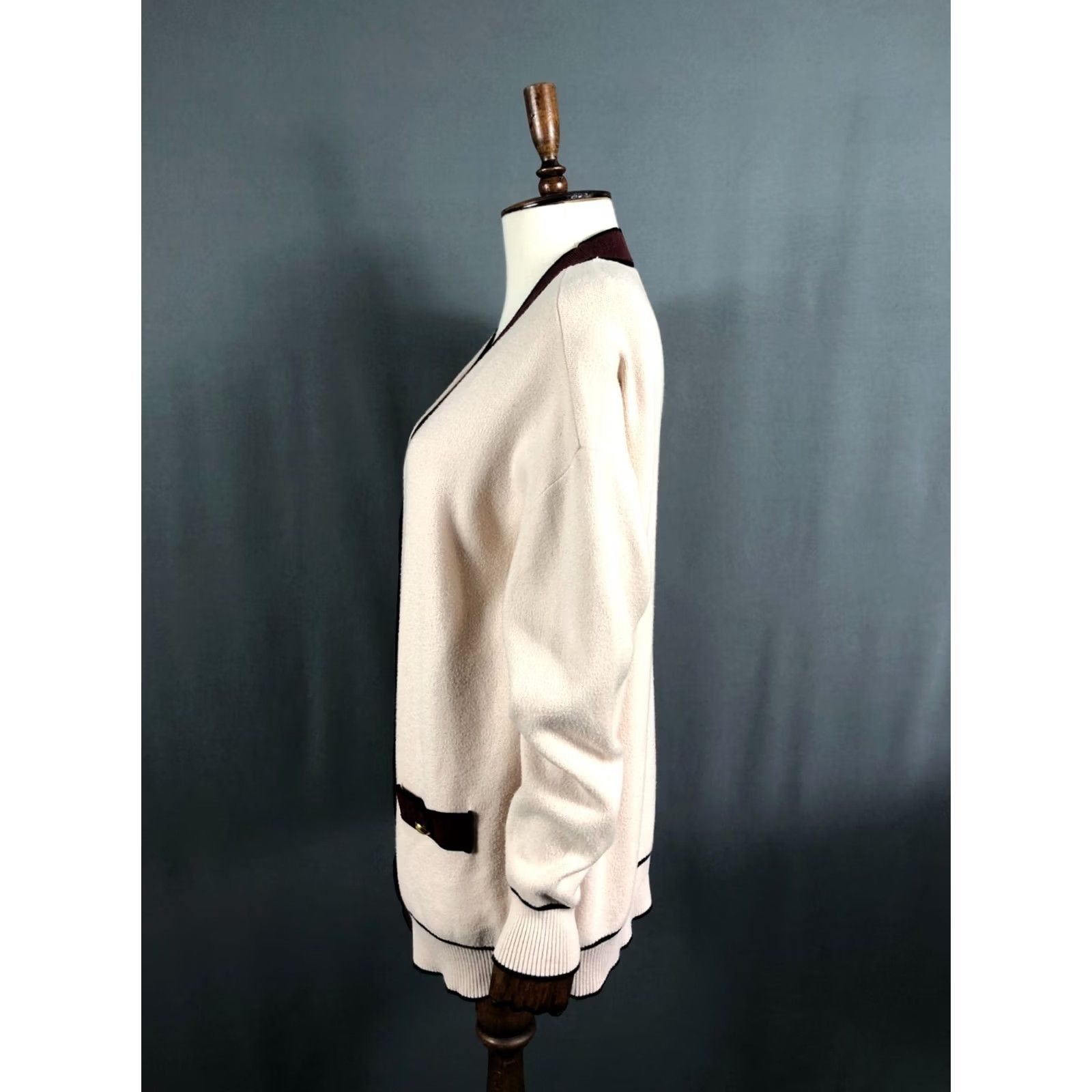 St. John St. John Collection By Marie Gray Cardigan Women Light Pink Size L Wool Size L / US 10 / IT 46 - 2 Thumbnail