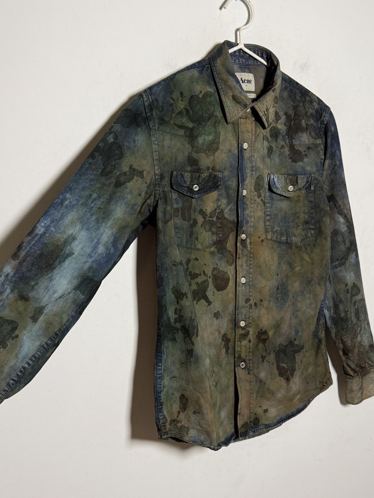 Acne Studios acne vintage mud travis denim shirt tie dye y2k Size US S / EU 44-46 / 1 - 5 Thumbnail