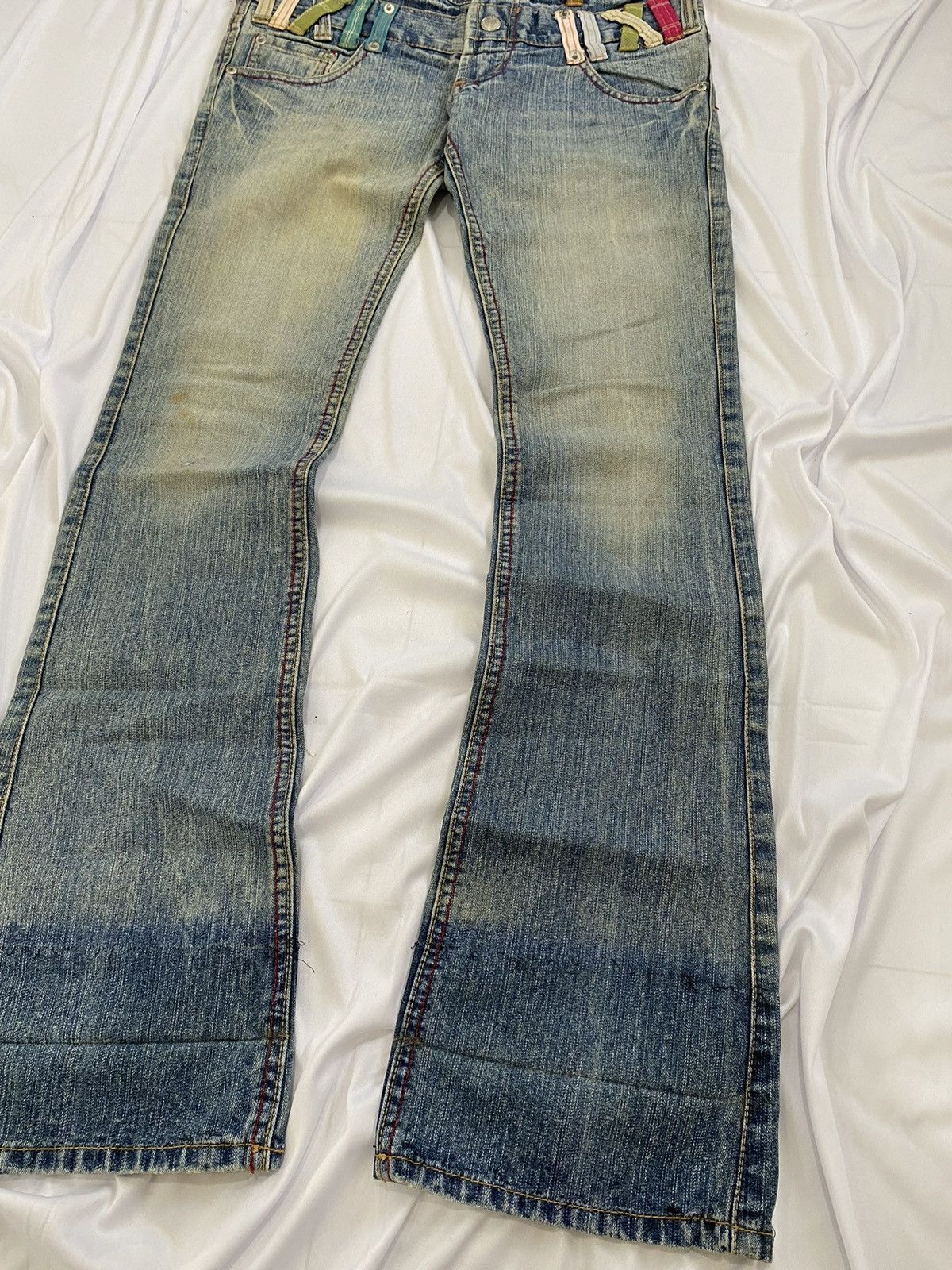 Le Grande Bleu (L.G.B.) clef de sol flare double waist jeans pant Size US 30 / EU 46 - 5 Thumbnail