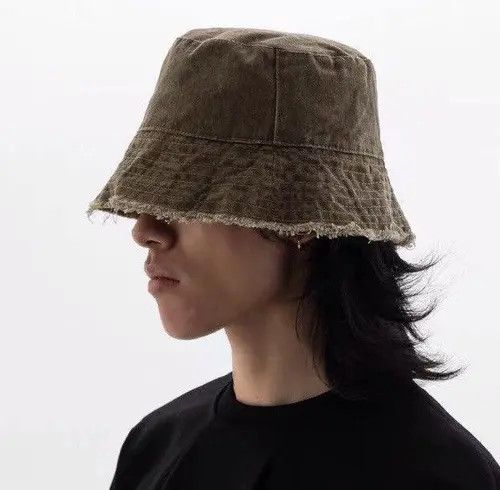 VIBE Cargo Grunge y2k Reversible Distressed Bucket Hat Size ONE SIZE - 4 Thumbnail