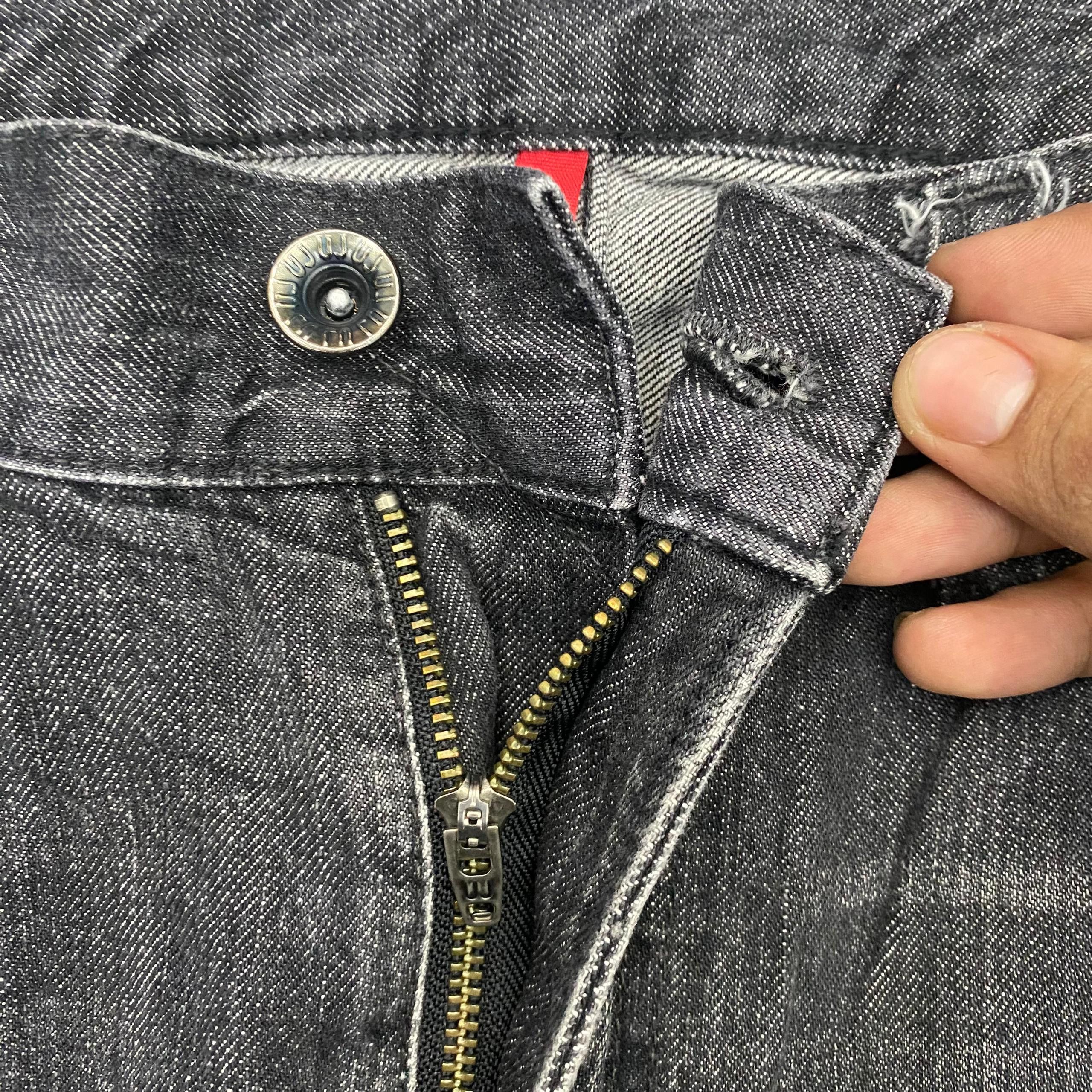 Uniqlo 💥Vintage Uniqlo Original Basic Distressed Denim Size US 36 / EU 52 - 10 Thumbnail