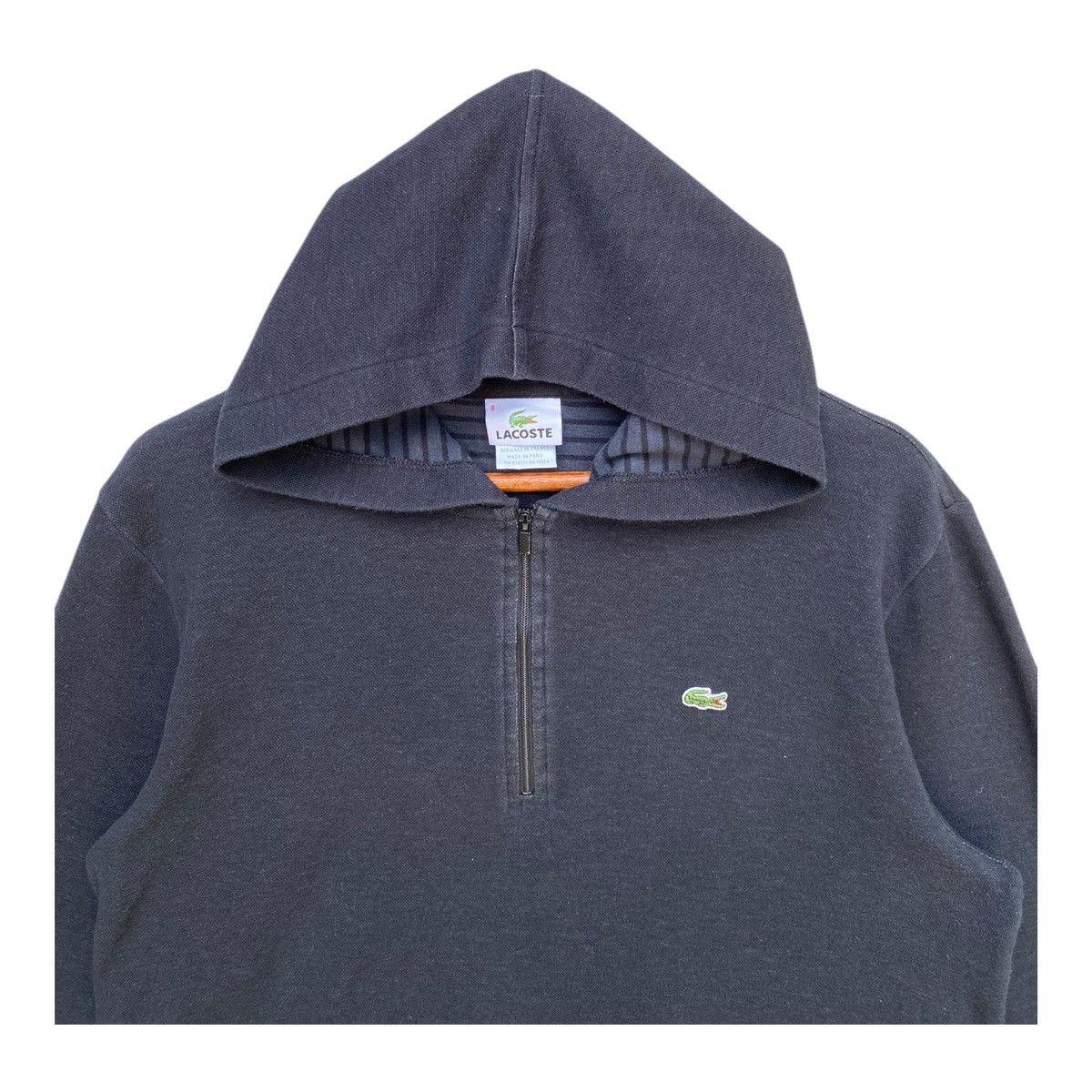 Lacoste Lacoste Hoodie Quarter Zip Pullover Jumper Size M Size US M / EU 48-50 / 2 - 2 Thumbnail