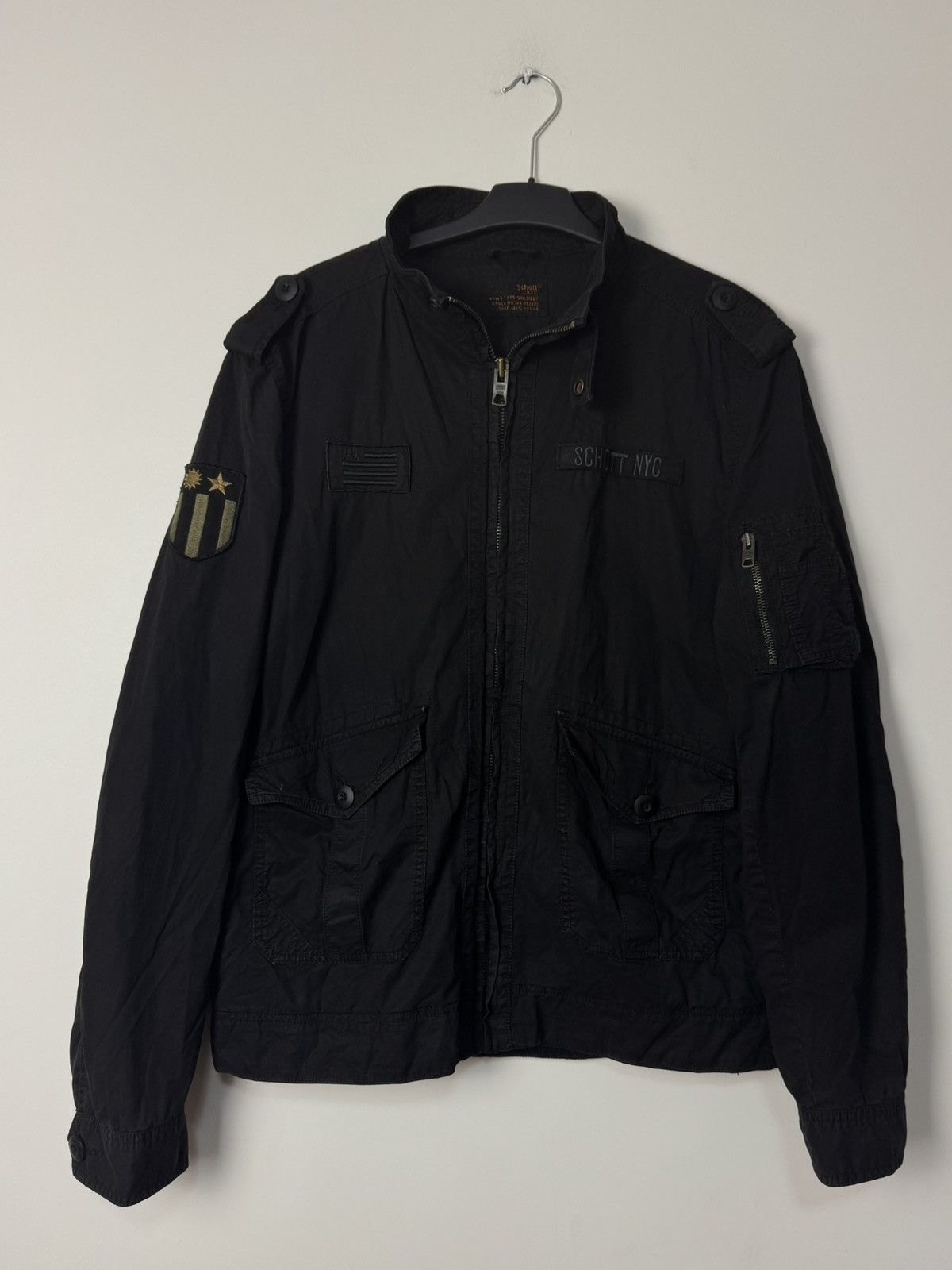 Schott Schott NYC Military Jacket M65 Style Black Archive Style Size US XXL / EU 58 / 5 - 3 Thumbnail