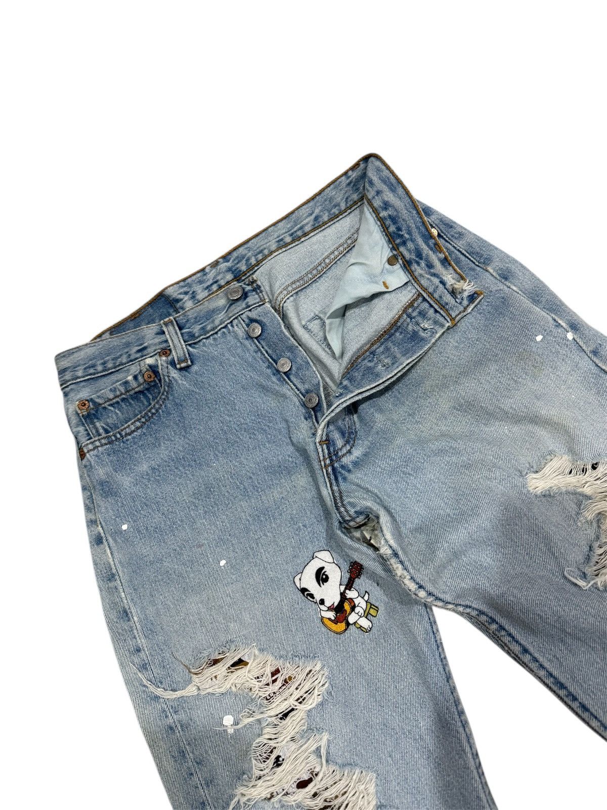 Levi's VINTAGE 90s LEVI’S 501 DISTRESSED JEANS Size 29" - 3 Thumbnail