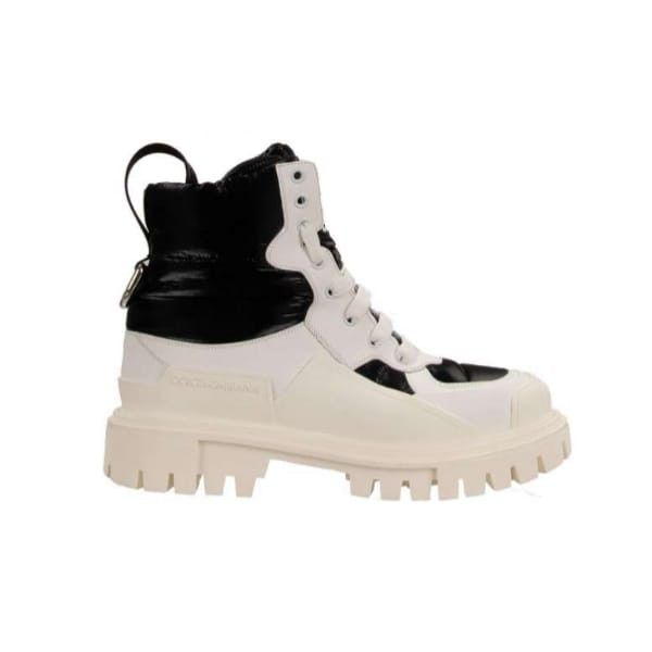 Dolce & Gabbana o1y0825 Padded Ankle Boots in White/Black Size US 9.5 / IT 39.5 - 1 Thumbnail