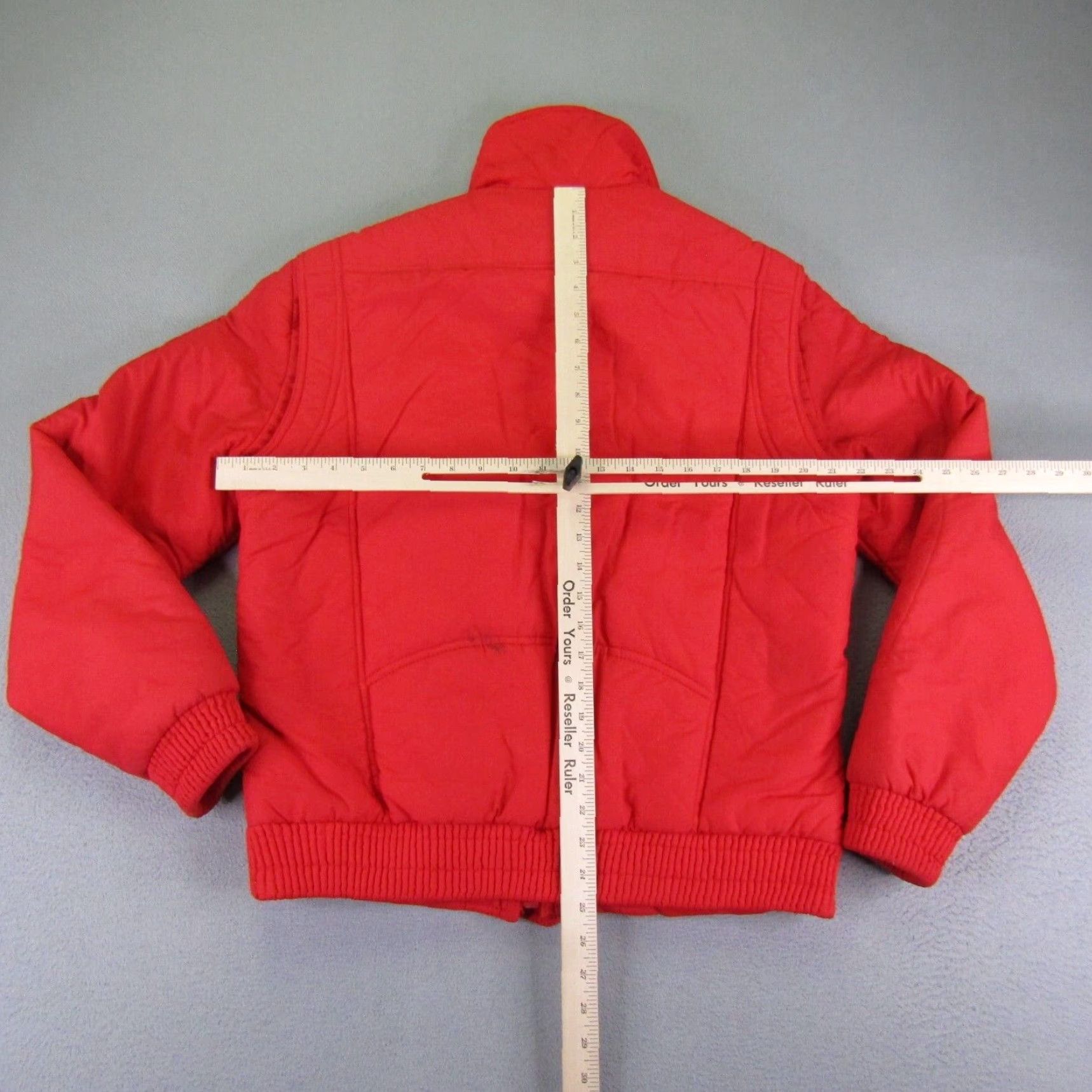 Burton VINTAGE Fusalp Jacket Womens XL Red Puffer Quilted Ski Coat BurtoN Made In France Size XL / US 12-14 / IT 48-50 - 5 Thumbnail