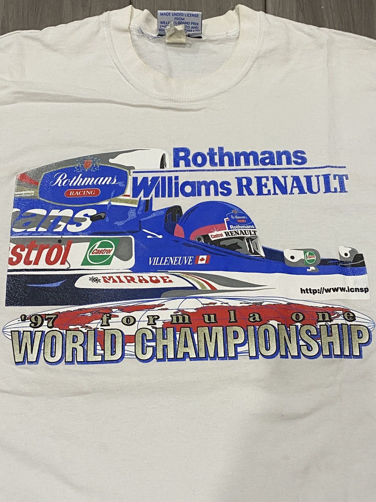 Sports Specialties 90s Rothmans Williams Renault Tee Size US XL / EU 56 / 4 - 13 Thumbnail