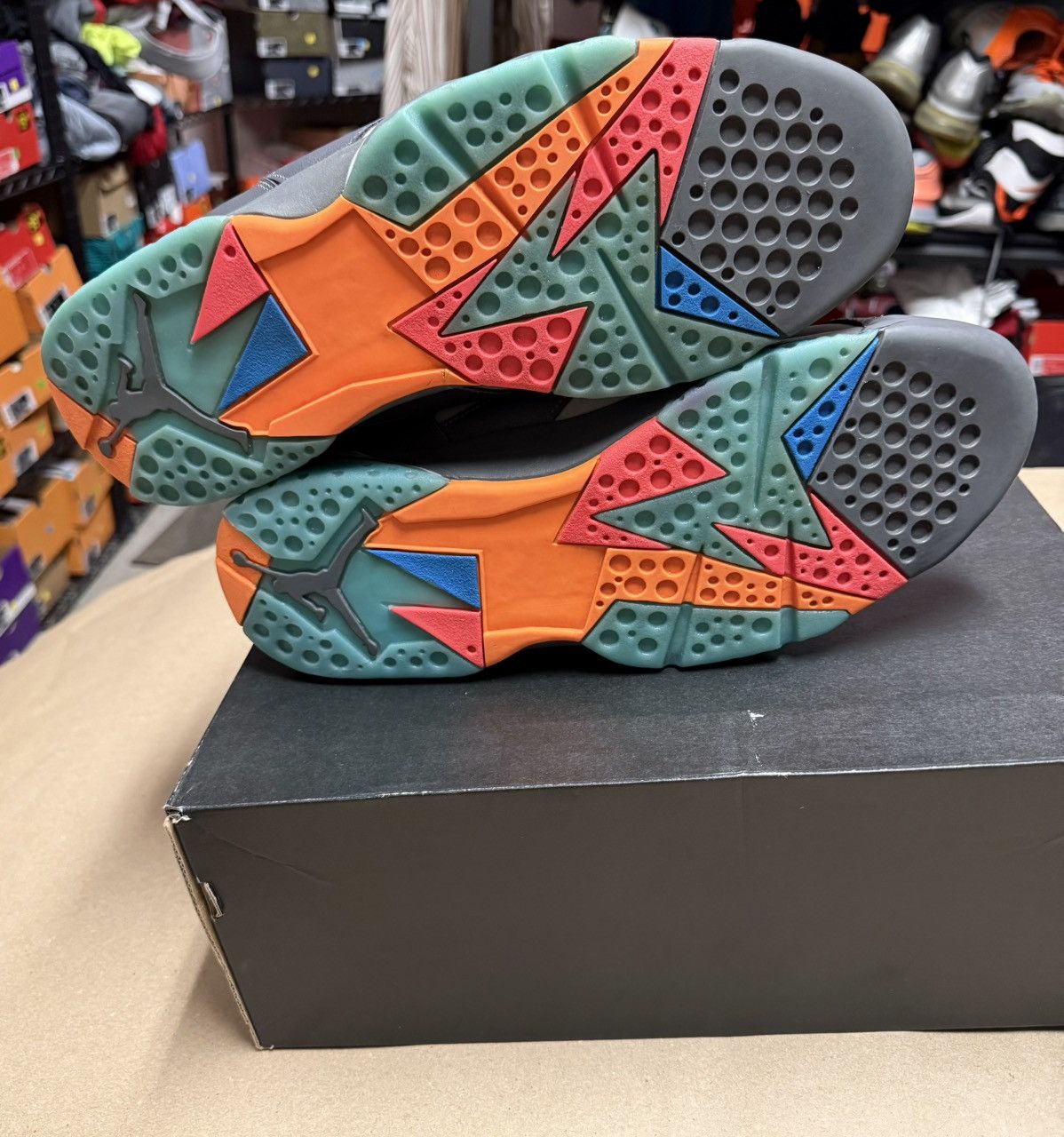 Jordan Brand Nike Air Jordan 7 VII Retro Barcelona Days Mens size 14! Size US 14 / EU 47 - 5 Thumbnail