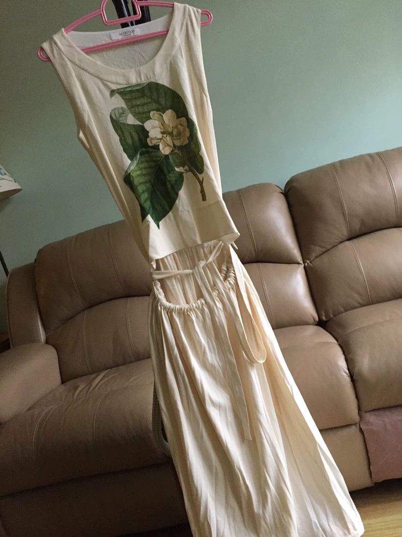 Loro Piana LORO PIANA White cotton jacquard vest skirt Size XS / US 0-2 / IT 36-38 - 2 Thumbnail