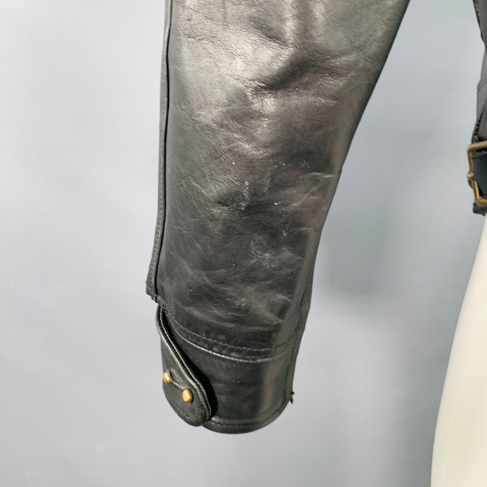 Other AL'S ATTIRE Size S Black Leather Studs Club Collar Jacket Size US S / EU 44-46 / 1 - 5 Thumbnail
