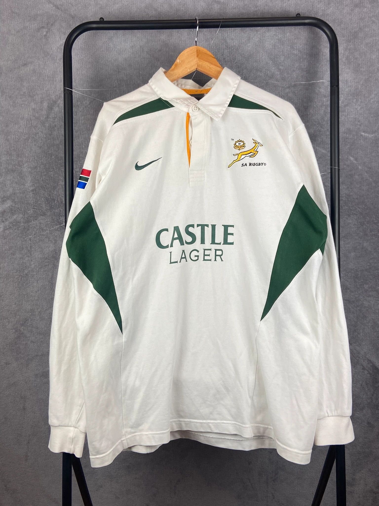 Nike Nike SA Rugby Polo LS – Castle Lager Sponsor, XL Size US XL / EU 56 / 4 - 1 Thumbnail