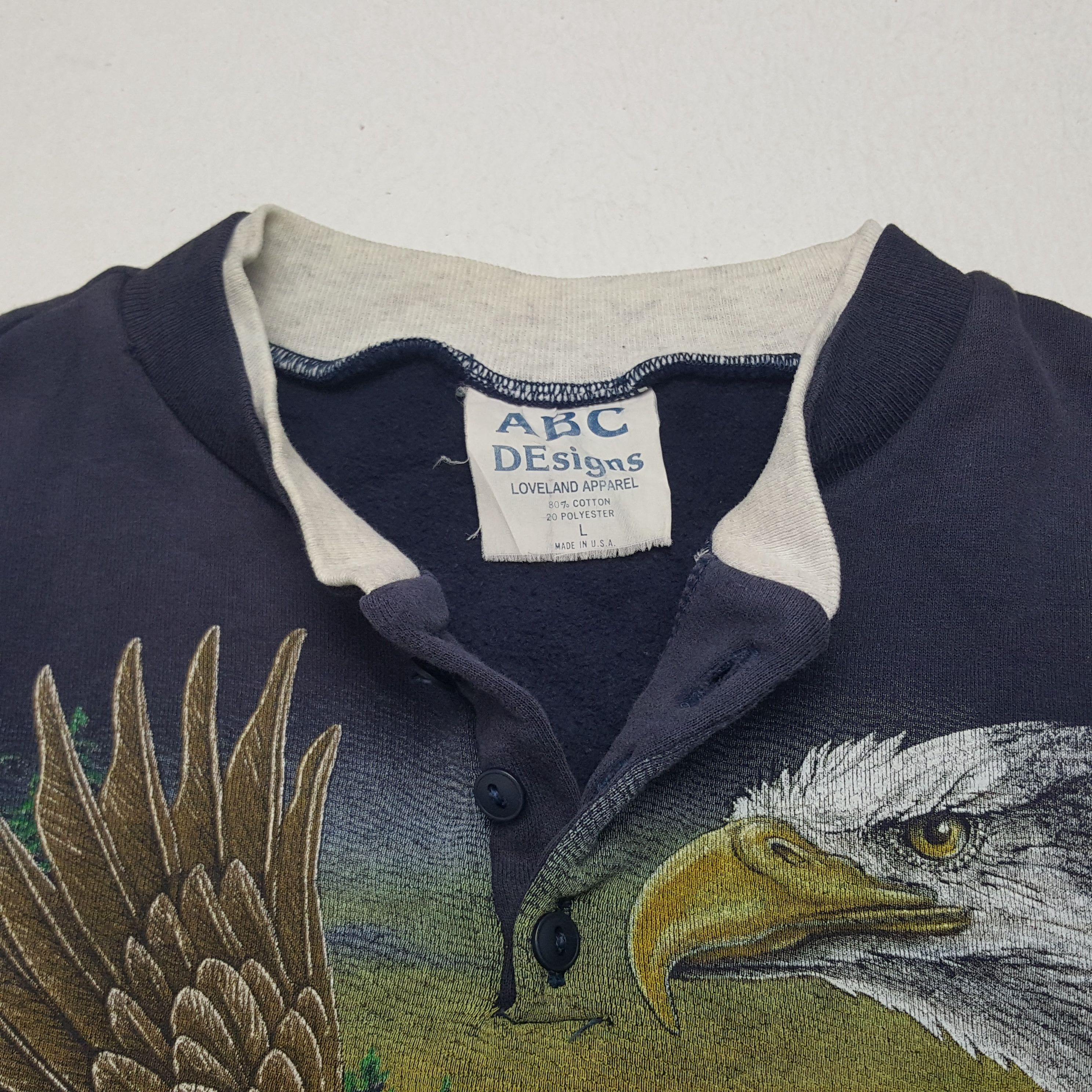 Vintage Vintage ABC The Eagle Art Design Full Print Sweatshirt Size US M / EU 48-50 / 2 - 5 Thumbnail