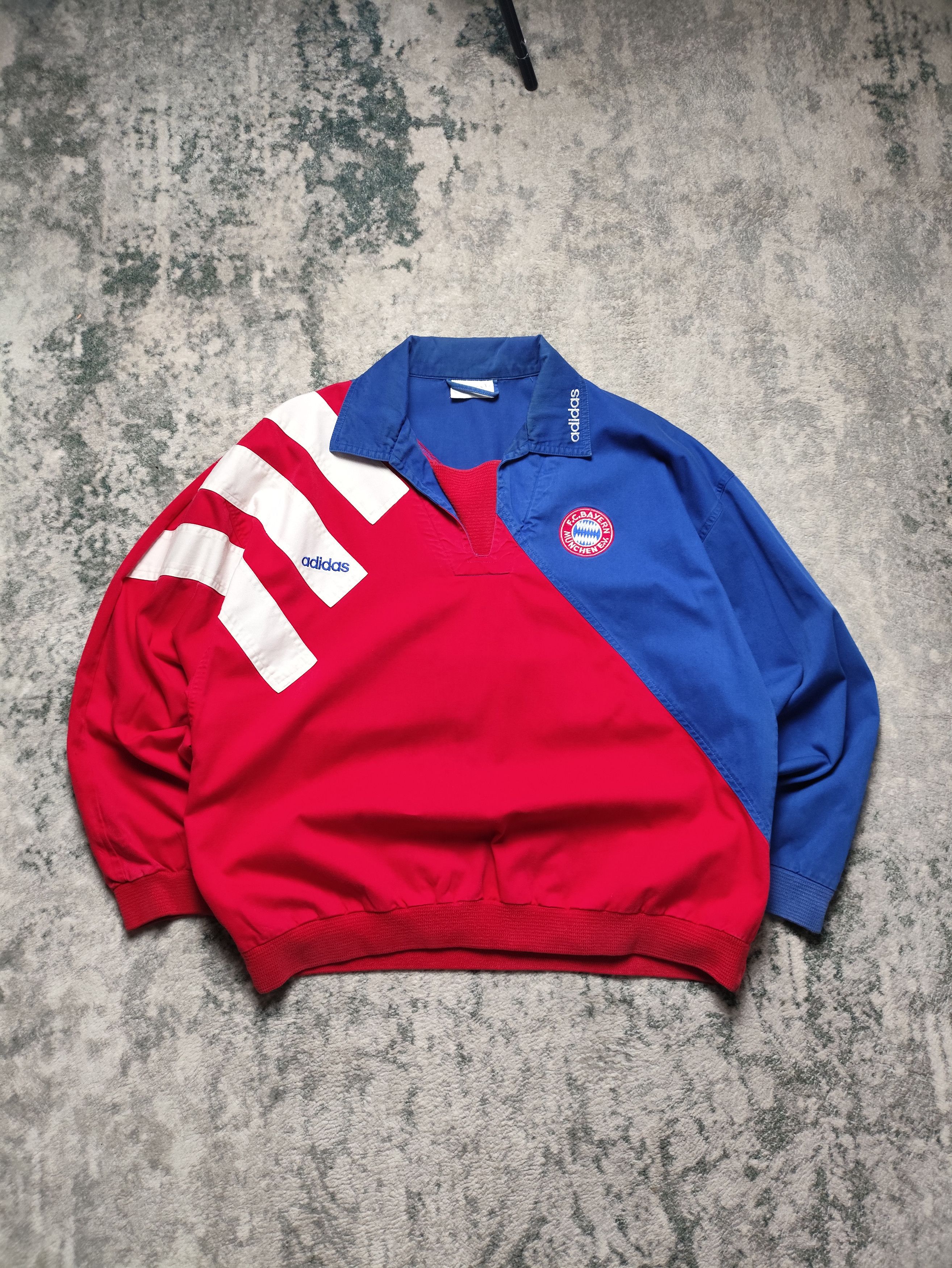 Adidas × Vintage Vintage 90s Adidas Bayern Monachium Jacket Football RARE Size US M / EU 48-50 / 2 - 1 Thumbnail