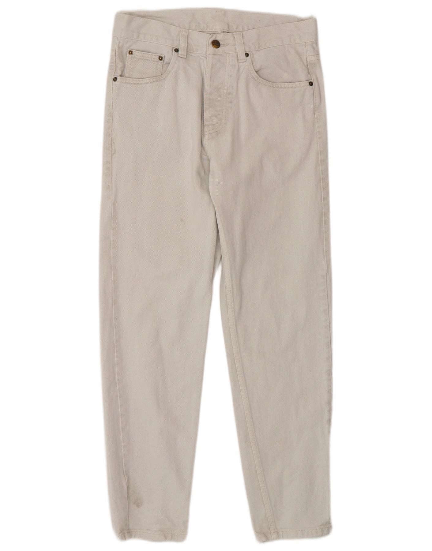Carhartt Mens Slim Jeans W28 L28 White Cotton Size US 28 / EU 44 - 1 Thumbnail