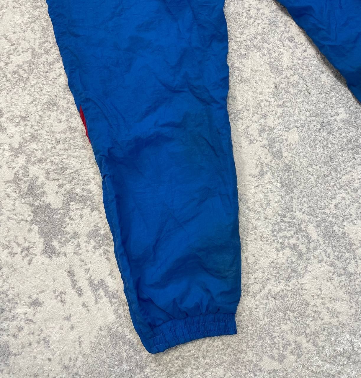 Adidas Men's Adidas Nylon Sweatpants, Blue, Windbreakers 90s Size L Size US 34 / EU 50 - 9 Thumbnail
