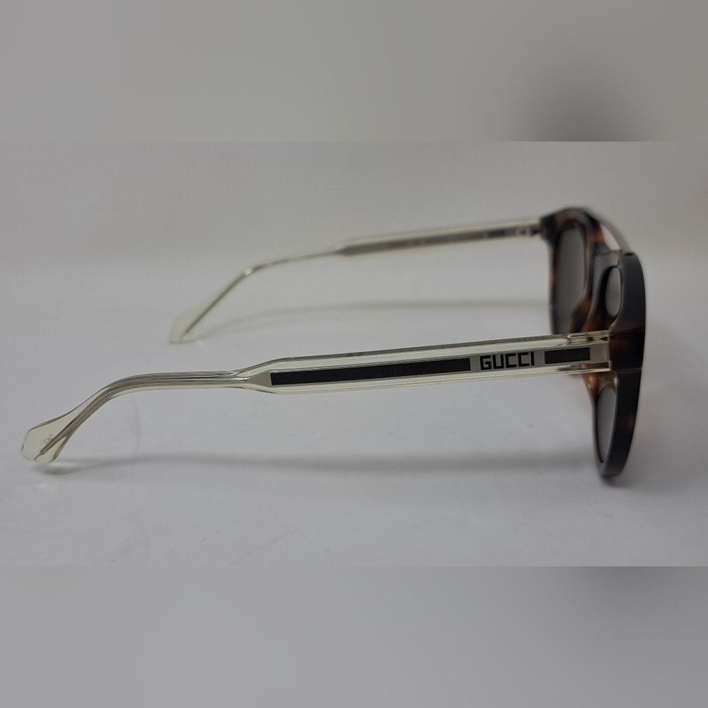 Gucci NWT Gucci Women's Sunglasses Round Havana Silver Crystal GG Size ONE SIZE - 7 Thumbnail