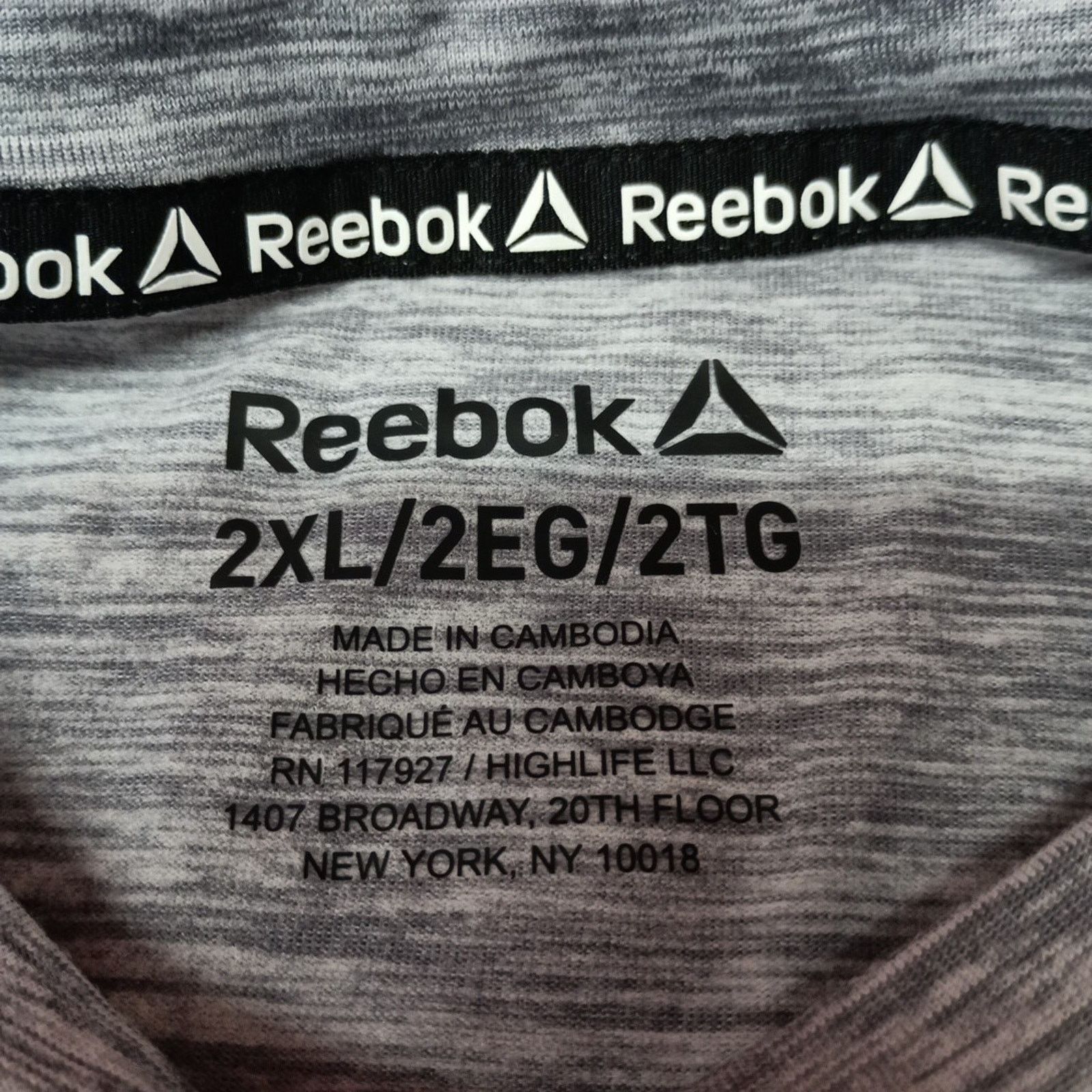 Reebok Reebok Men's Delta Core Shirt Size 2XL Sleet Heather Gray Size US XXL / EU 58 / 5 - 3 Thumbnail