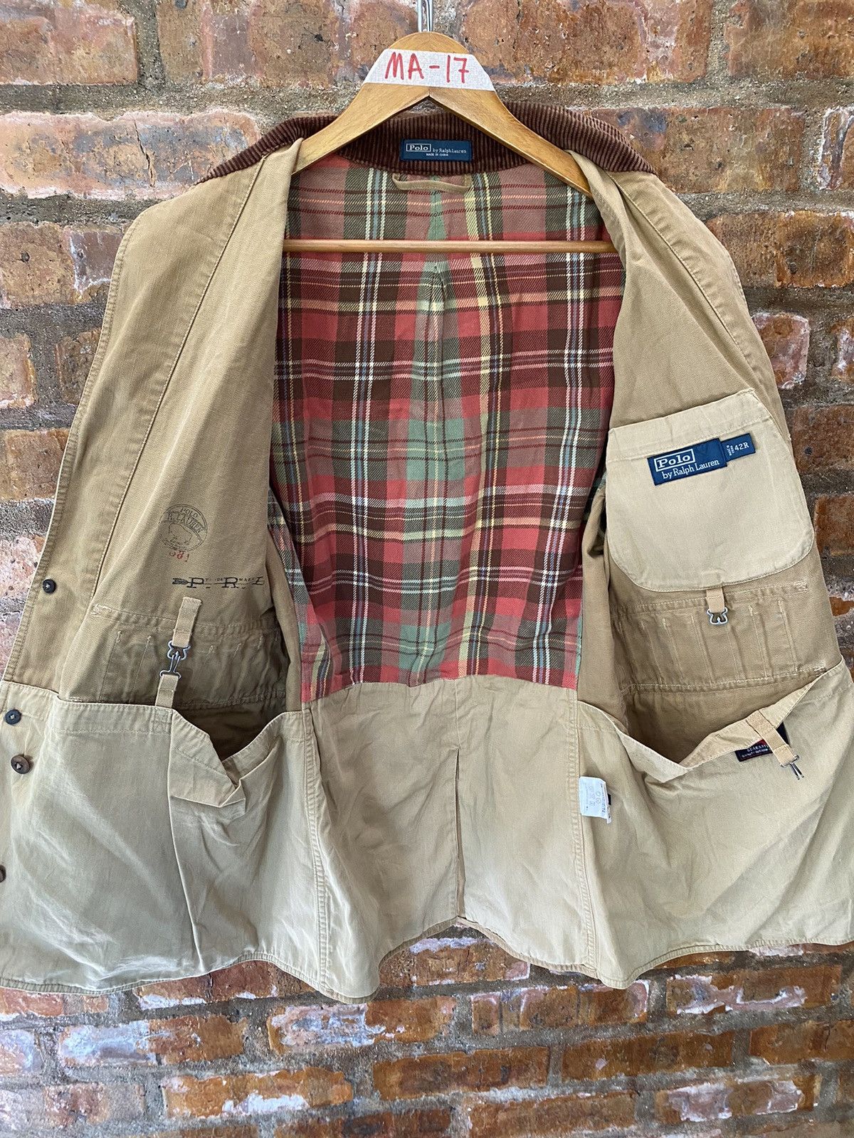 Polo Ralph Lauren 1990s Polo Raplh Lauren Leather Trim Hunting multipocket Size US M / EU 48-50 / 2 - 16 Thumbnail