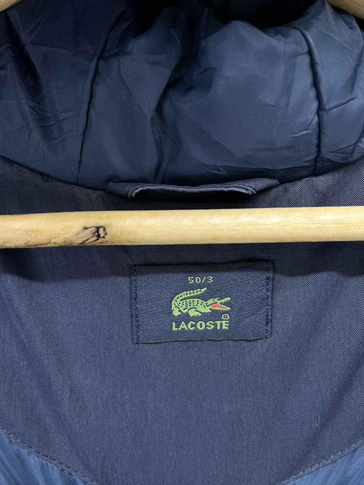 Lacoste Vintage Lacoste Hooded Trashed Zip Up Jacket Size US L / EU 52-54 / 3 - 8 Thumbnail