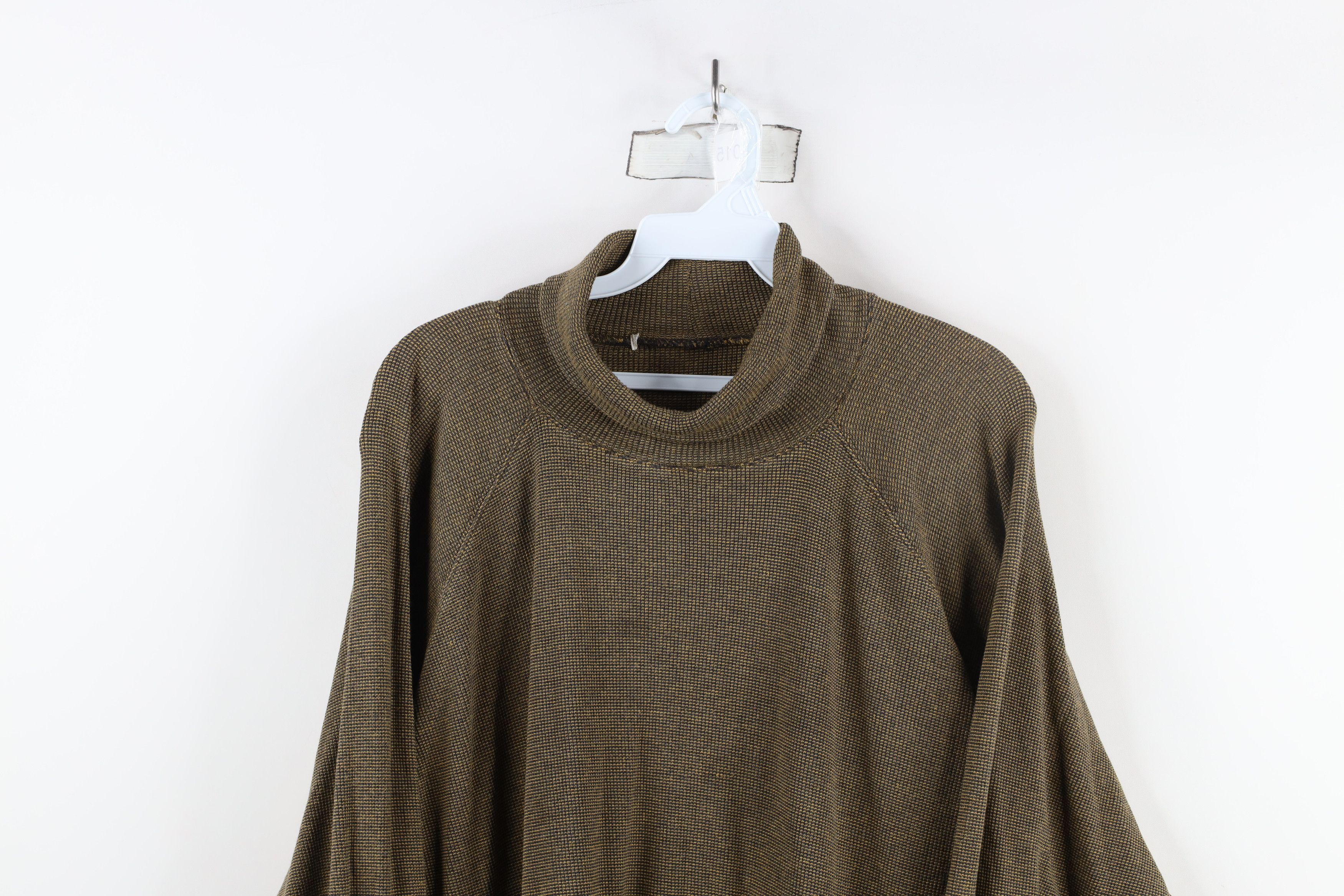 Vintage Vintage 90s Streetwear Baggy Fit Knit Turtleneck T-Shirt Size US L / EU 52-54 / 3 - 2 Thumbnail