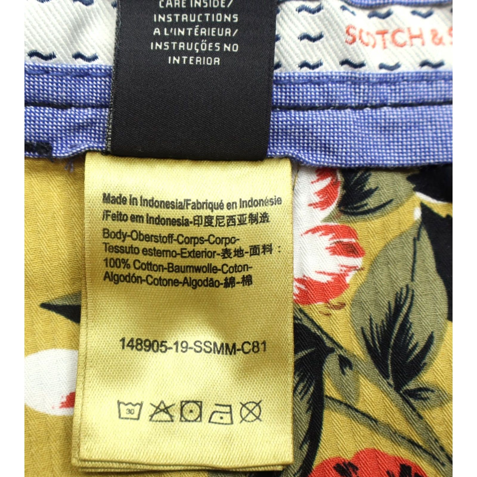 Scotch & Soda Scotch & Soda Men's Poolside Shorts Colorful Hats Print Sz 36 Size US 36 / EU 52 - 6 Thumbnail