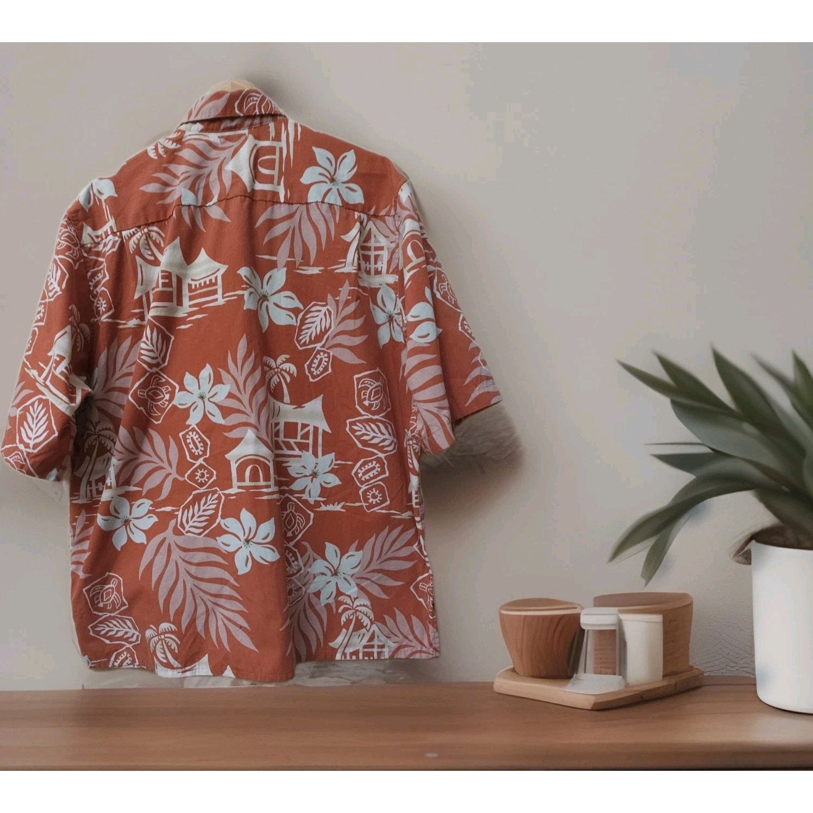 Reyn Spooner Reyn Spooner Classic Reverse Print Hawaiian Palm Shirt Size US L / EU 52-54 / 3 - 2 Thumbnail