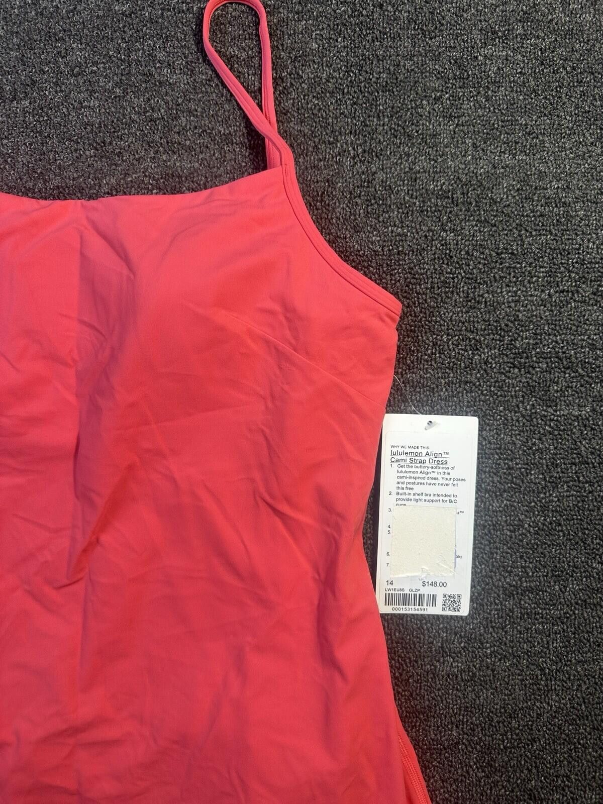 Lululemon Lululemon Align Cami Strap Dress Pink Sz 14 Size 36" / US 14 / IT 50 - 2 Thumbnail