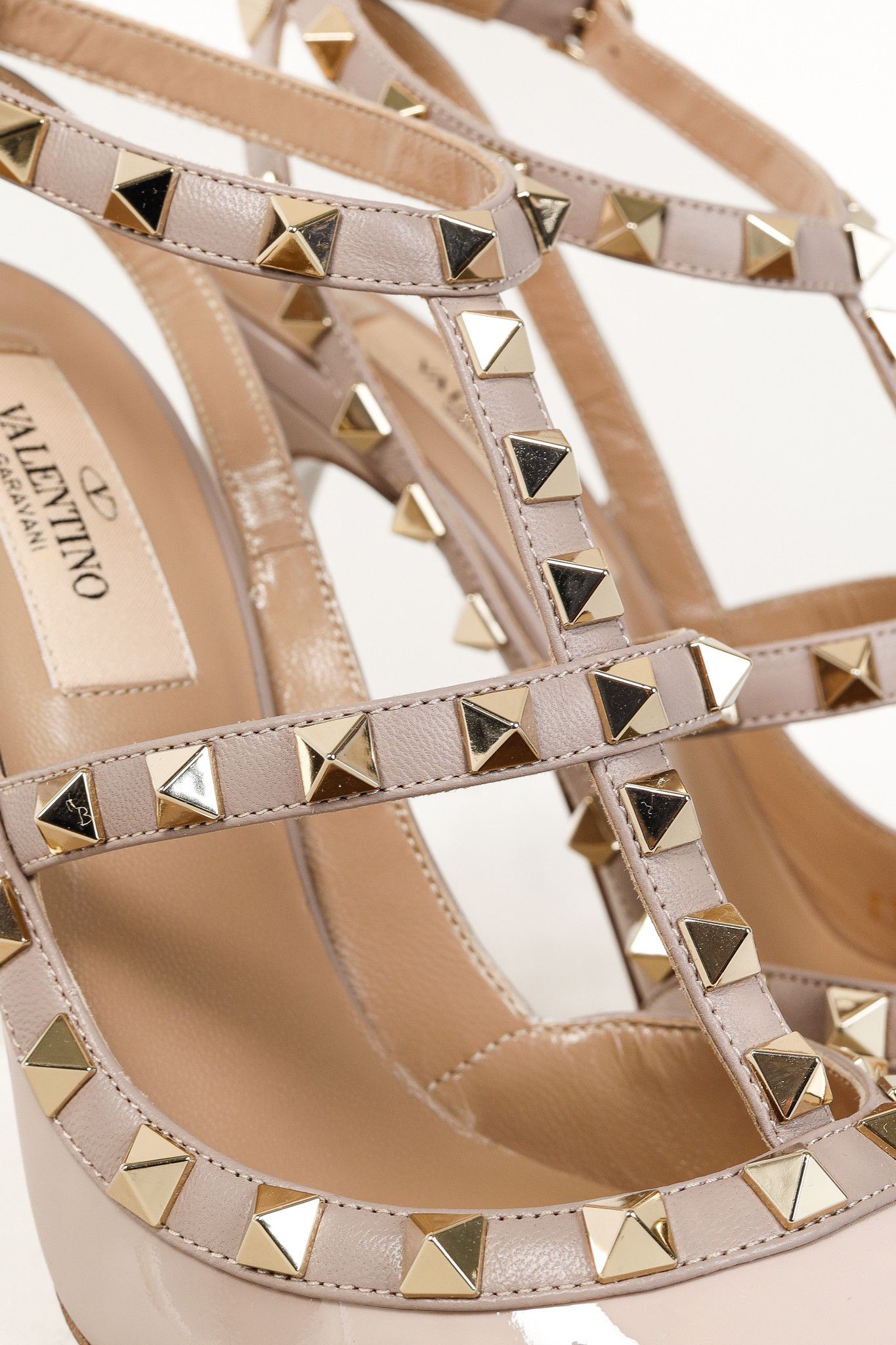 Valentino Valentino Garavani Rockstud Patent Ankle Strap Pumps Size US 6.5 / IT 36.5 - 7 Thumbnail