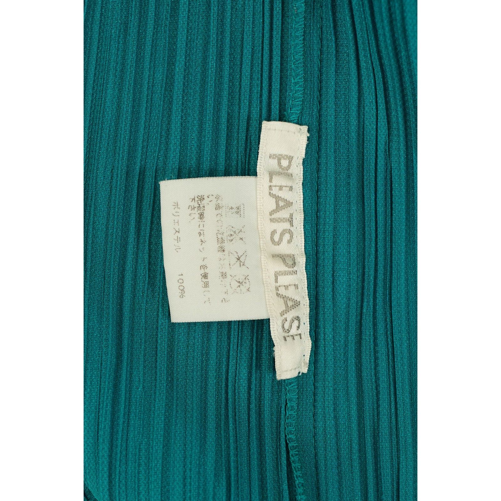 Issey Miyake Pleats Please Teal Long Sleeve Size L / US 10 / IT 46 - 3 Thumbnail