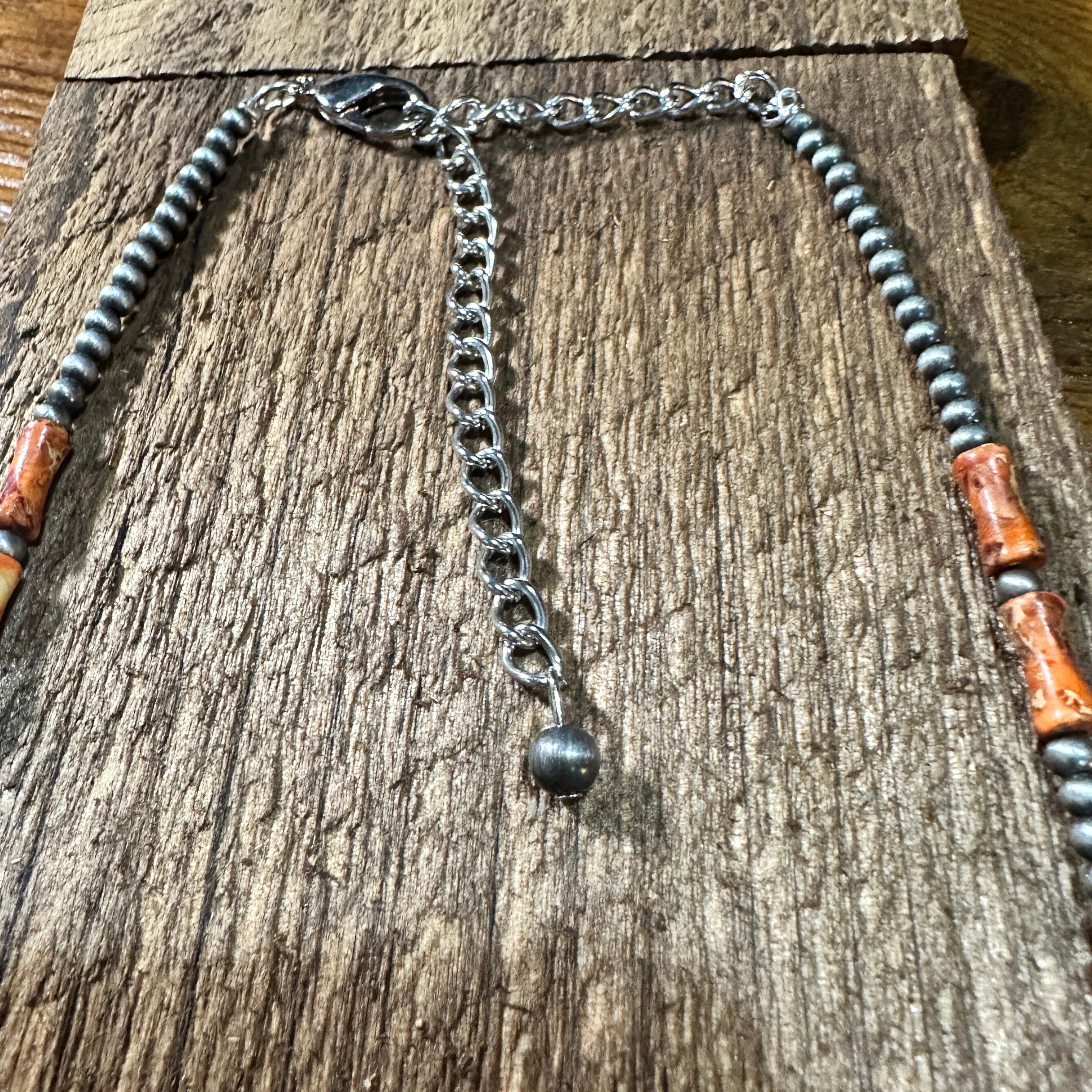 Other Handmade Navajo Bead Gemstone Necklace 738992 16 Inches Size ONE SIZE - 6 Thumbnail