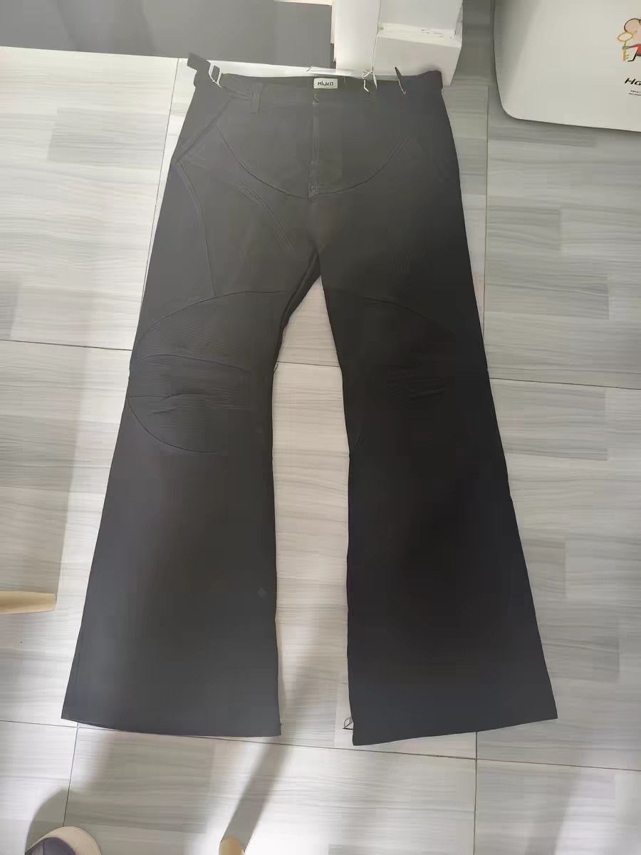 Jean Ltx vintage punk grunge patchwork flared wax coated jeans Size US 30 / EU 46 - 9 Thumbnail