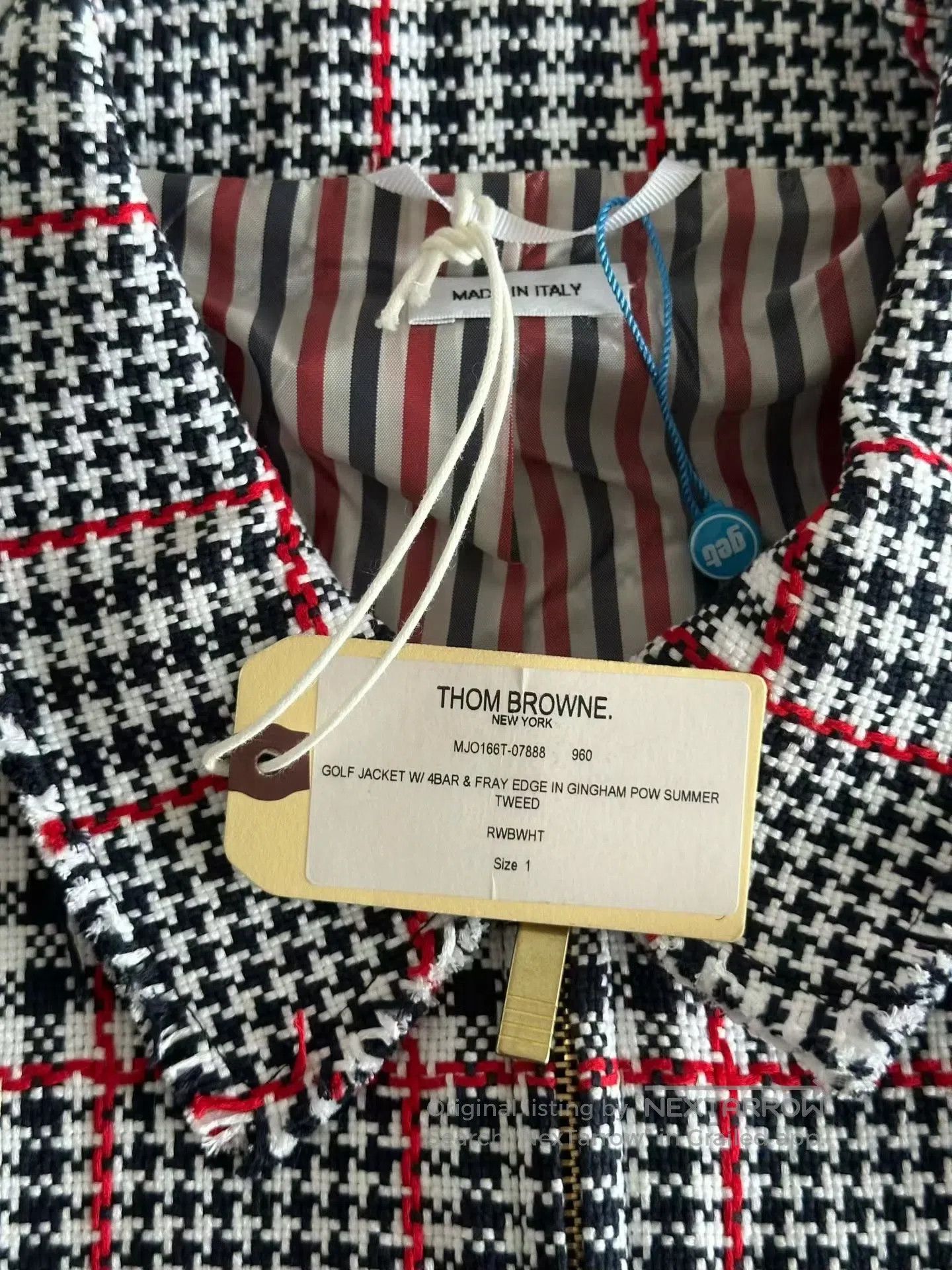 Thom Browne Thom Browne Houndstooth Fringe Jacket| Size US S / EU 44-46 / 1 - 3 Thumbnail