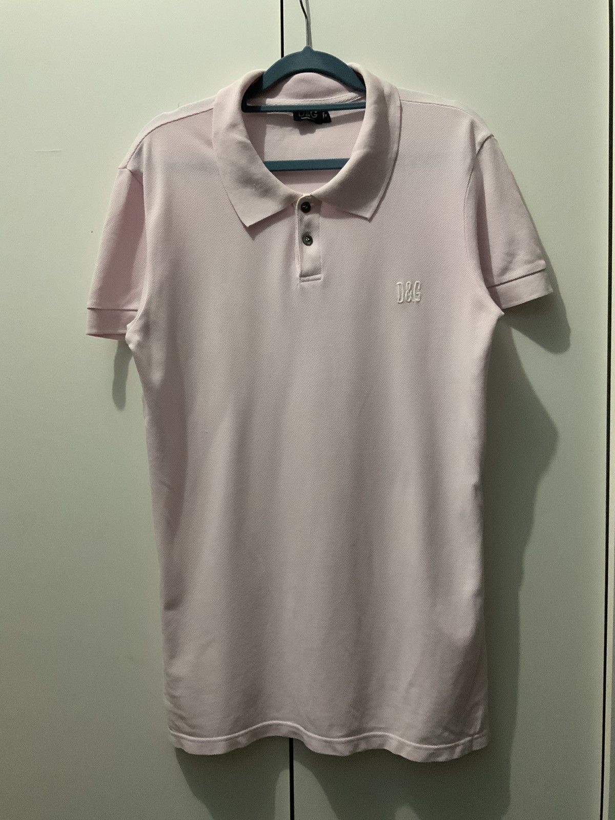 Dolce & Gabbana Dolce & Gabbana Pink Collar Tee Size US S / EU 44-46 / 1 - 1 Thumbnail