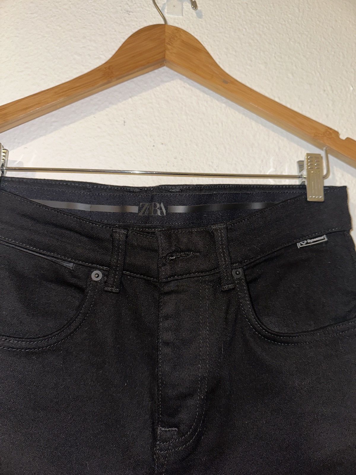 Zara Zara jet black skinny jeans Size US 31 - 2 Thumbnail