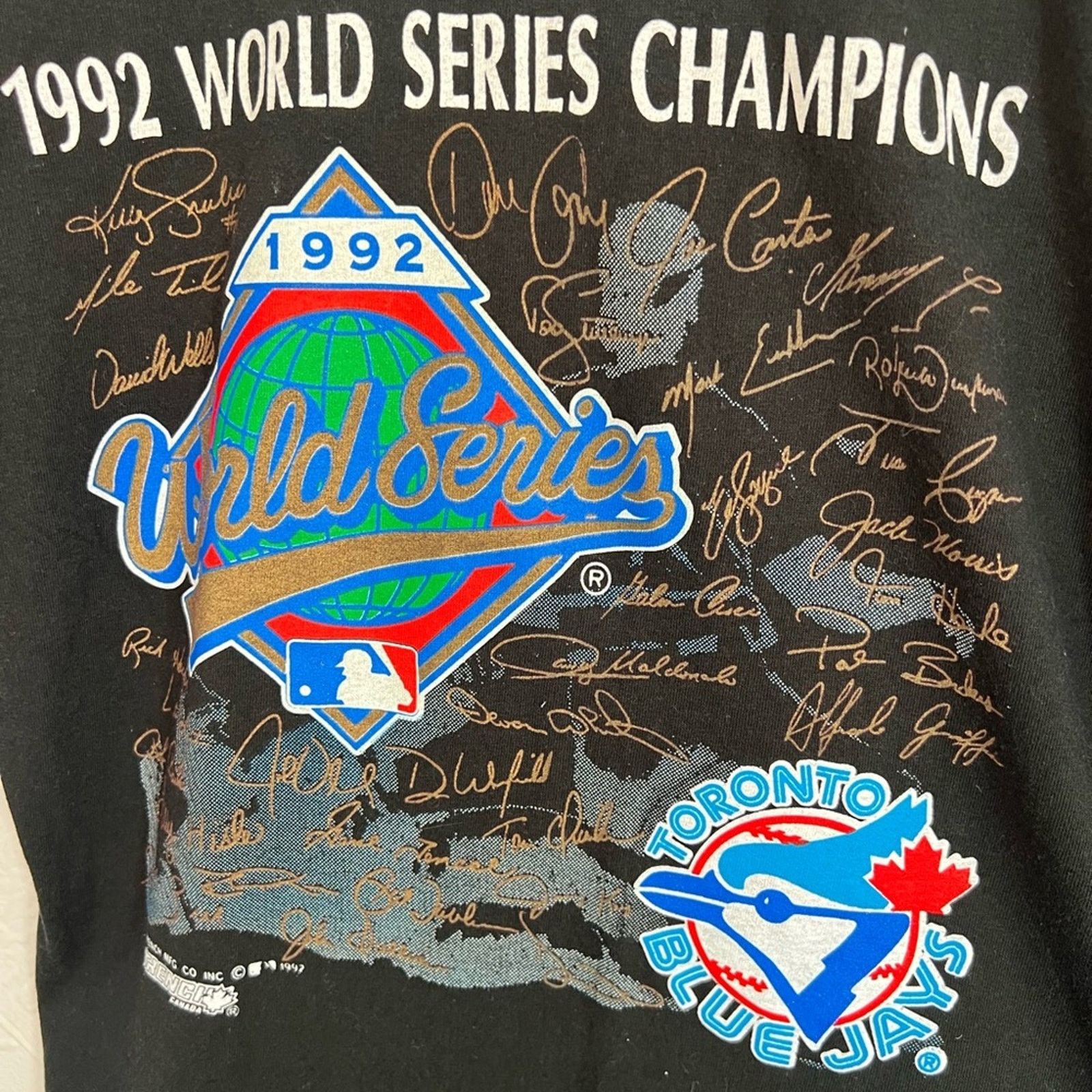 MLB VTG 90’s Blue Jays World Series Single Stitch Made in Canada Size US L / EU 52-54 / 3 - 3 Thumbnail