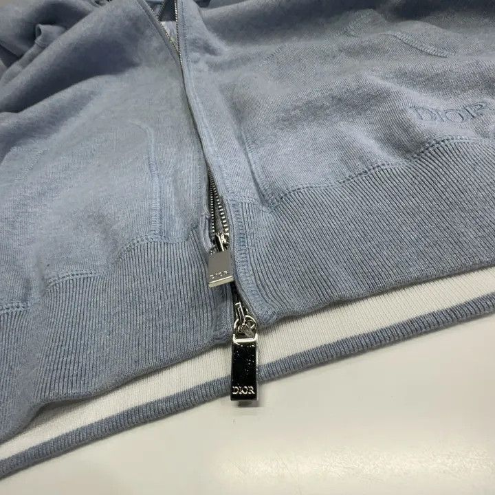 Dior Dior Dior Men's Zip Hooded Sweatshirt in Steel Blue 0079-2 Size US S / EU 44-46 / 1 - 9 Thumbnail