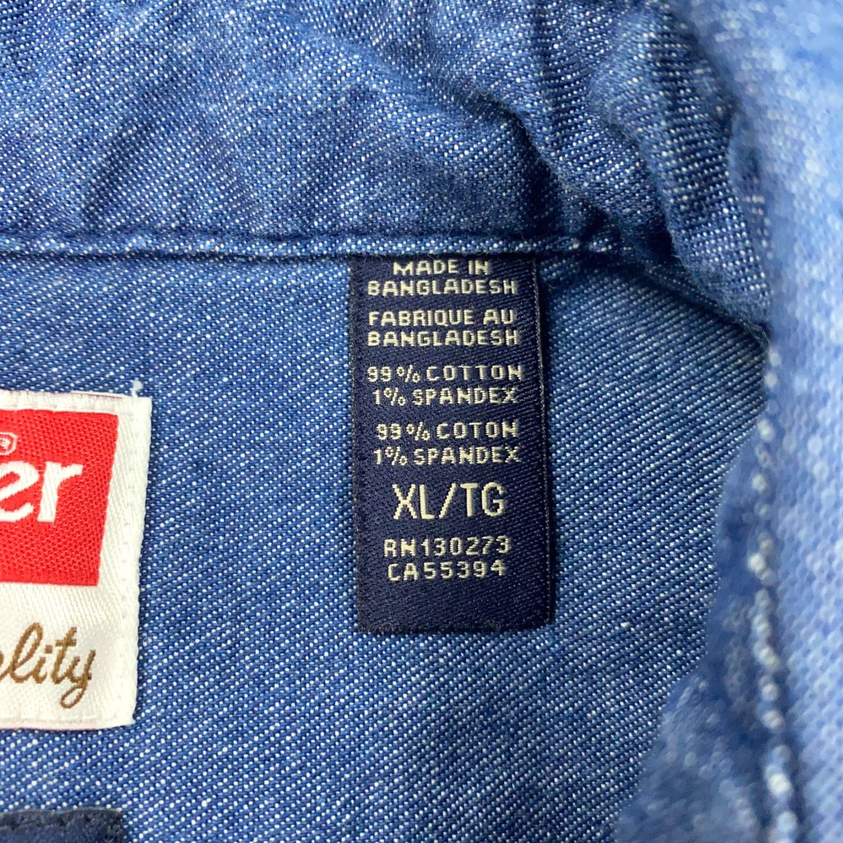 Wrangler Wrangler Denim Shirt Mens XL Blue Comfort Flex Cowboy Stretch Shirt Size US XL / EU 56 / 4 - 4 Thumbnail