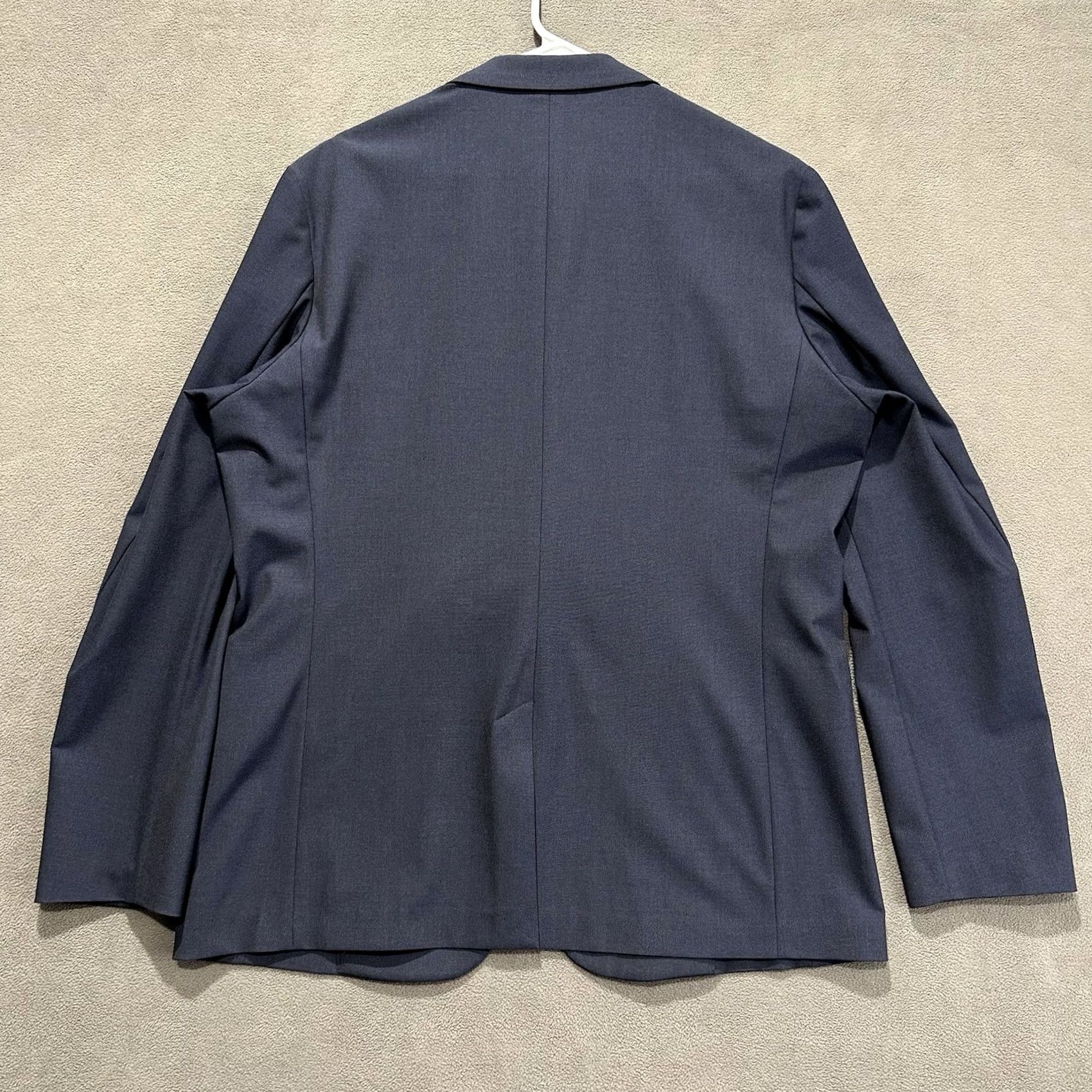 J.Crew J.CREW Thompson Navy Blue Blazer Shirt Jacket 44R Regular Fit Notch Lapel Single-Breasted Two-Button Adult Men Navy Blue Vintage: No Size 44R - 2 Thumbnail