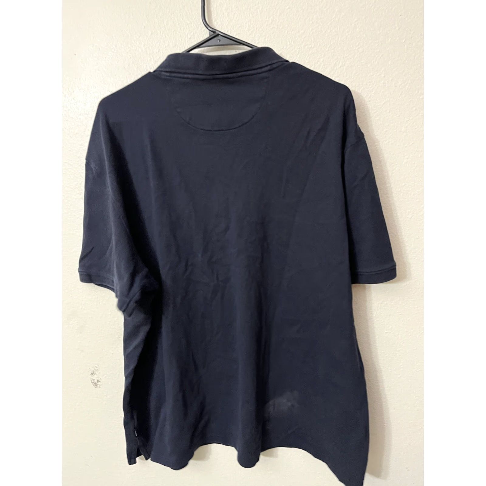 Calvin Klein Calvin Klein Liquid Touch Polo Shirt Solid Short Sleeve 2XL Navy Blue Men's Size US XXL / EU 58 / 5 - 3 Thumbnail
