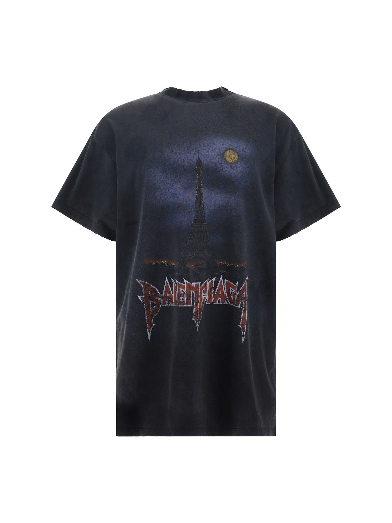 Balenciaga paris moon double front t-shirt oversized Size US M / EU 48-50 / 2 - 1 Thumbnail