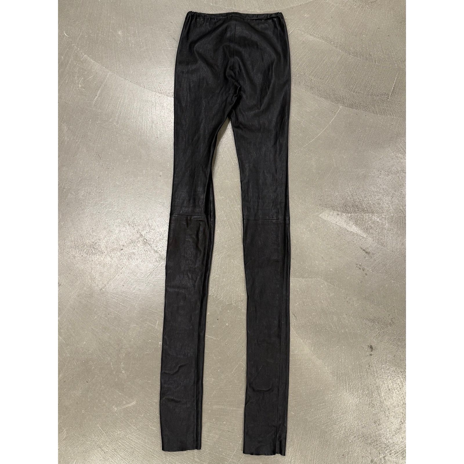 Ann Demeulemeester 2000s Ann Demeulemeester extra long leather leggings Size 25" / US 0 / IT 36 - 2 Thumbnail